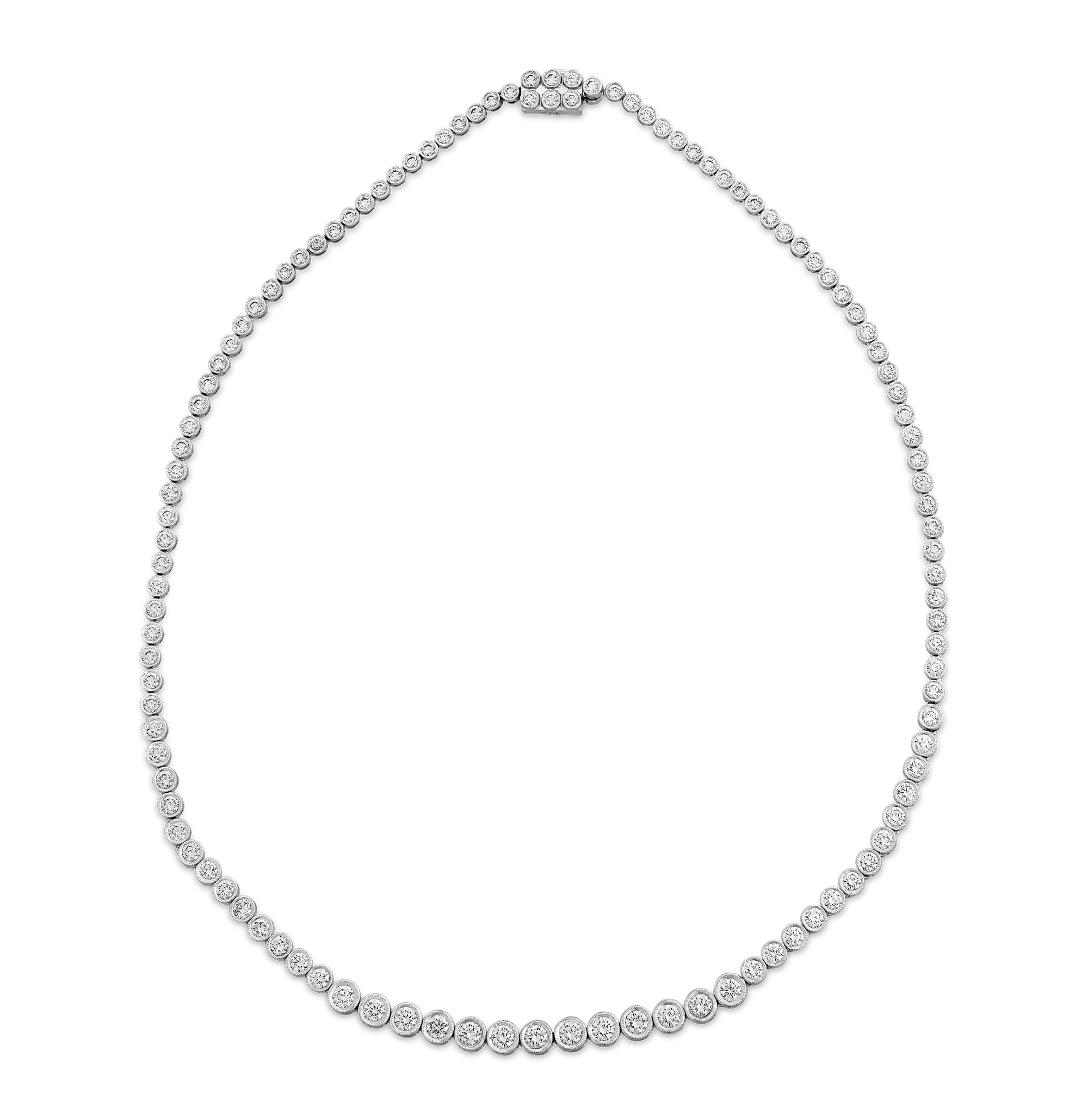 Diamond Riviera Necklace, 8.23 Carats