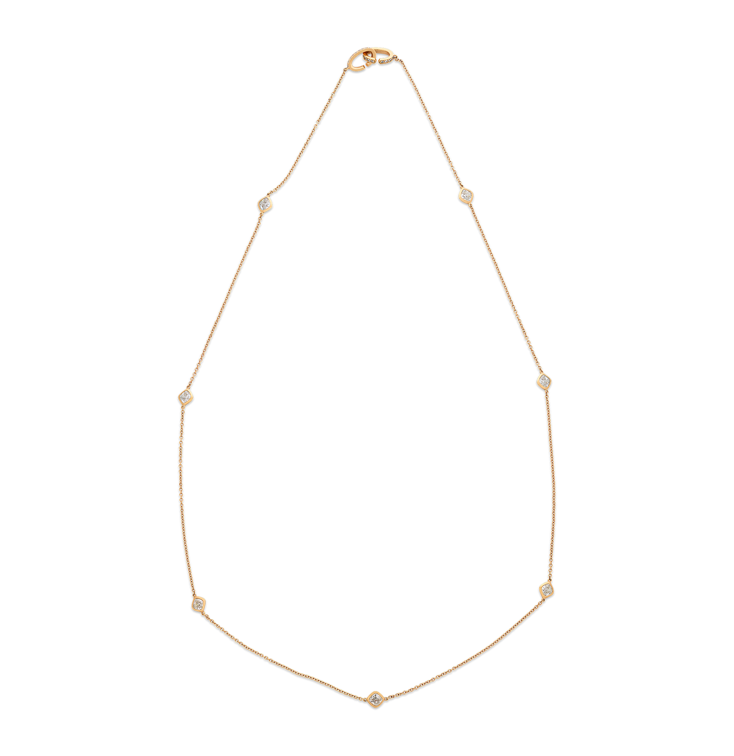 Diamonds by the Yard Station Necklace, 3.50 carats