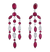 Ruby Chandelier Earrings, 6.12 carats