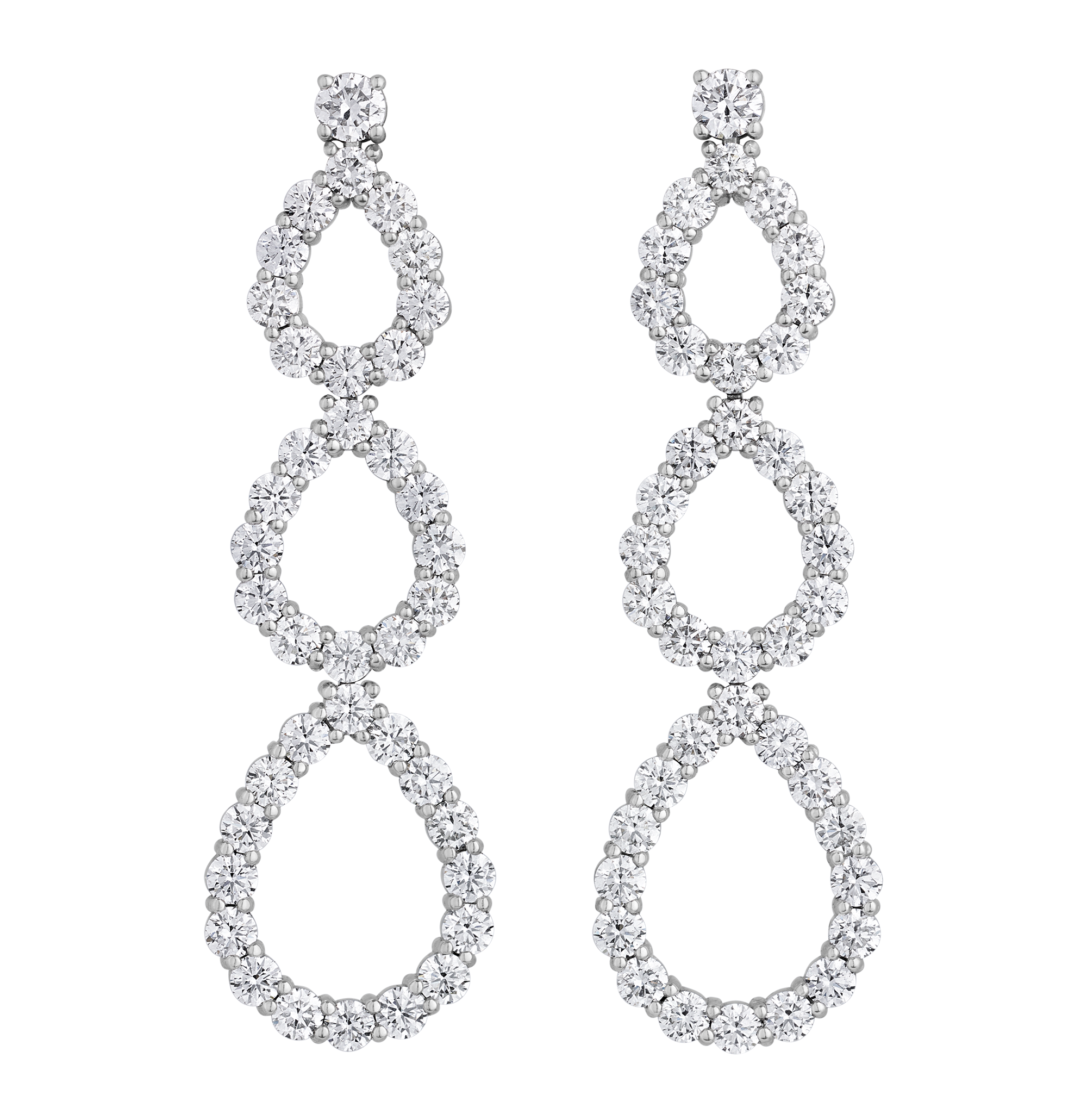 Diamond Drop Earrings, 4.50 carats