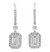 Emerald Cut Diamond Drop Earrings, 2.17 carats