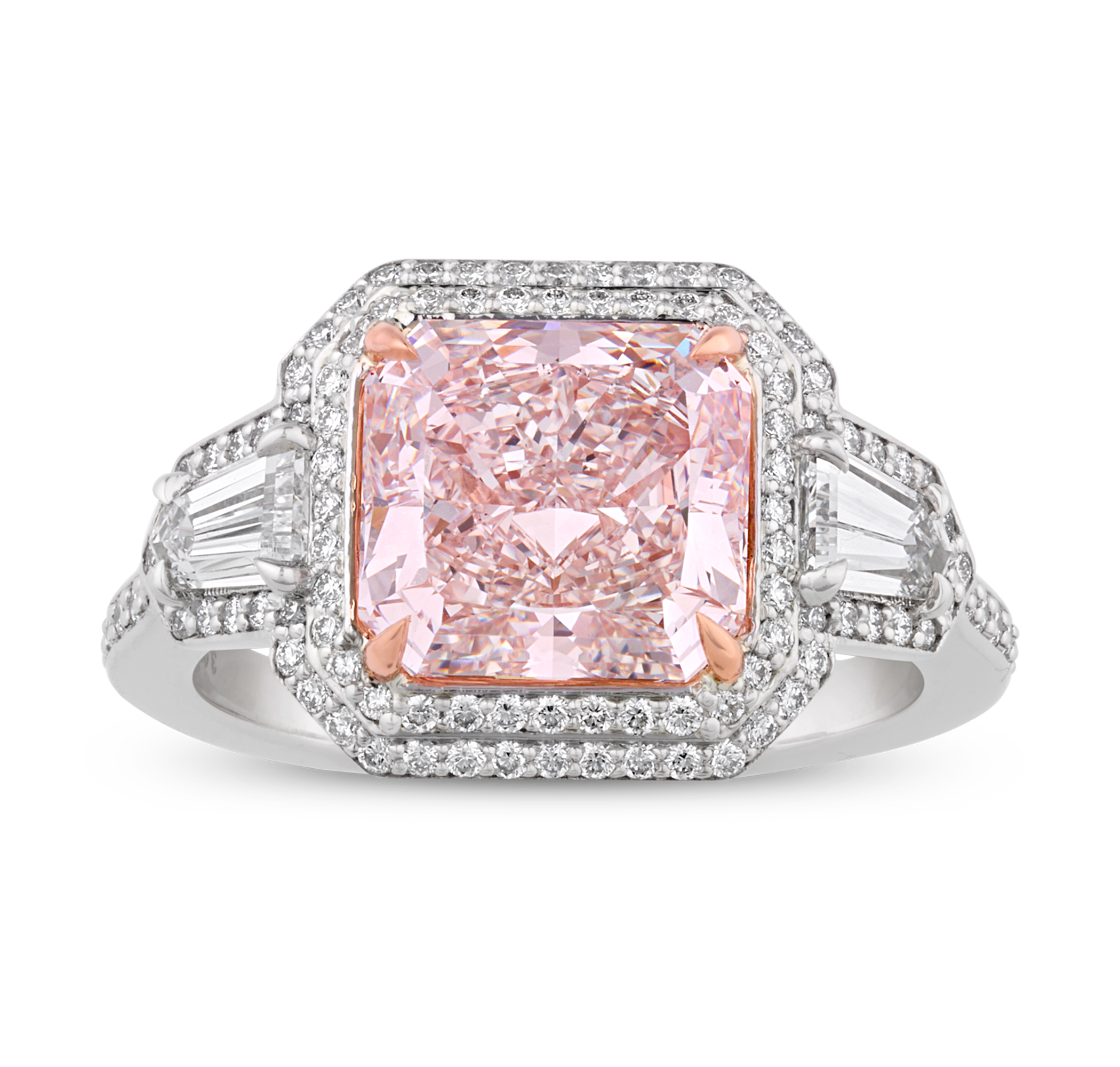 Golconda Fancy Light Pink Diamond Ring, 3.09 Carats