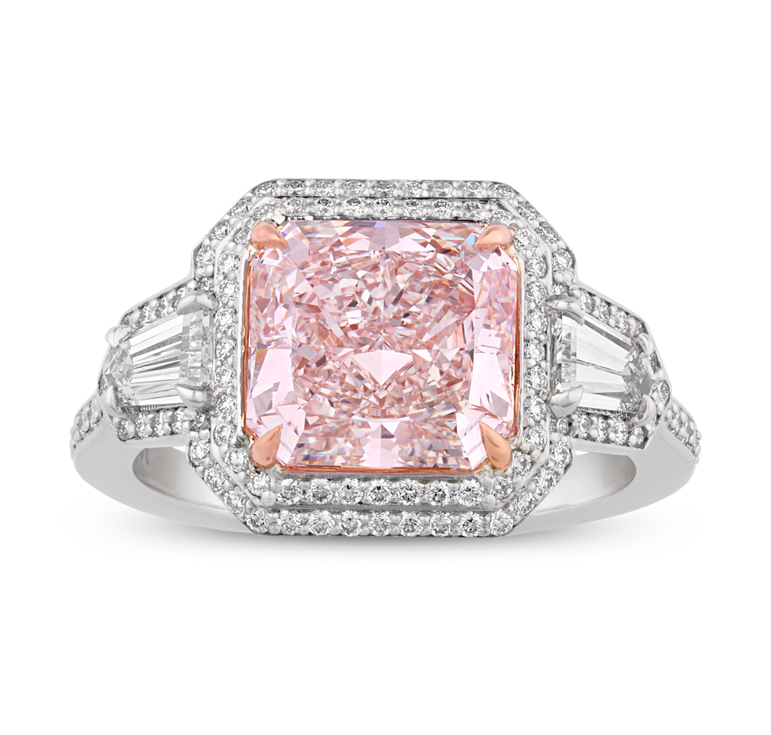 Golconda Fancy Light Pink Diamond Ring, 3.09 Carats