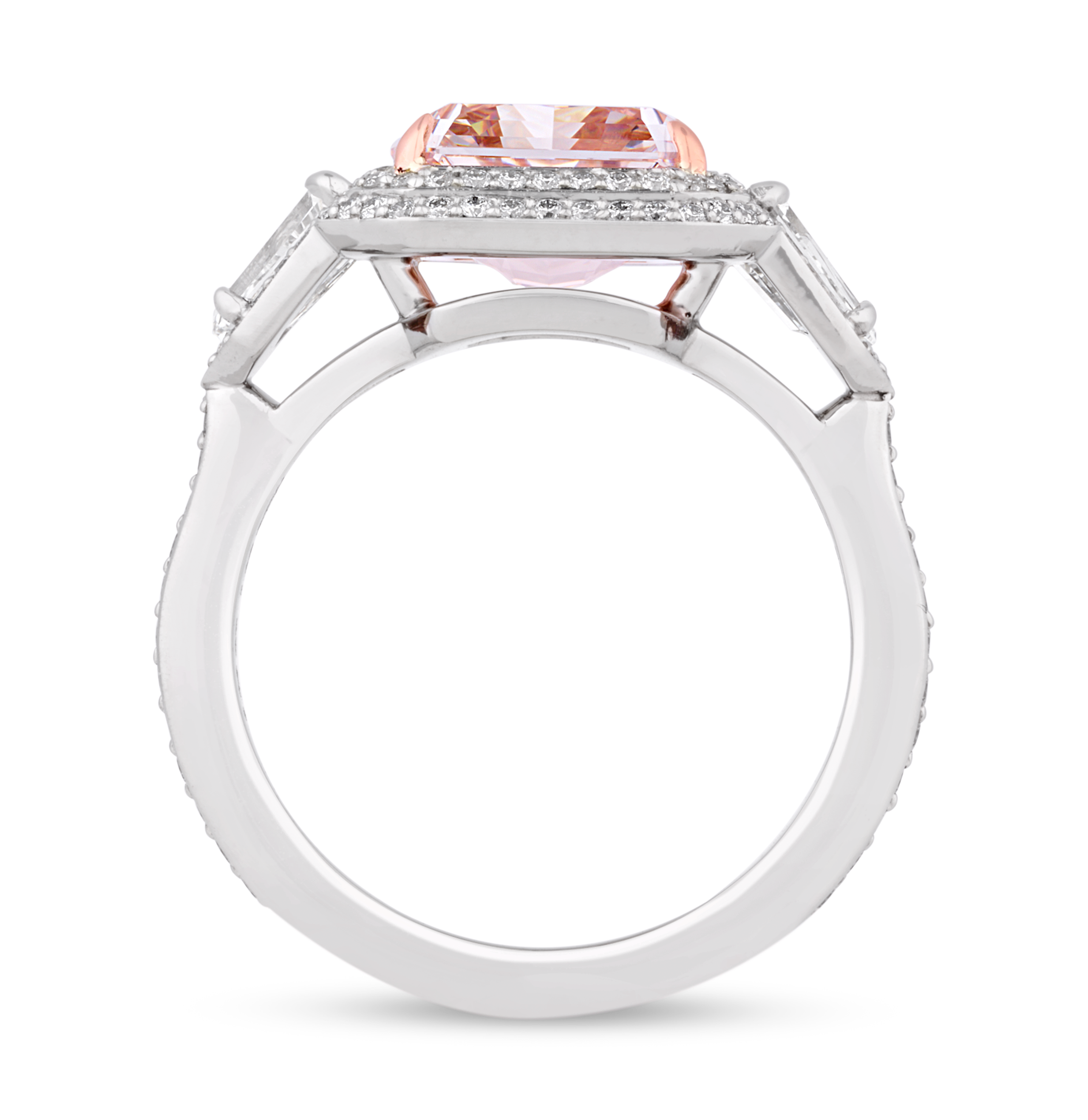 Golconda Fancy Light Pink Diamond Ring, 3.09 Carats