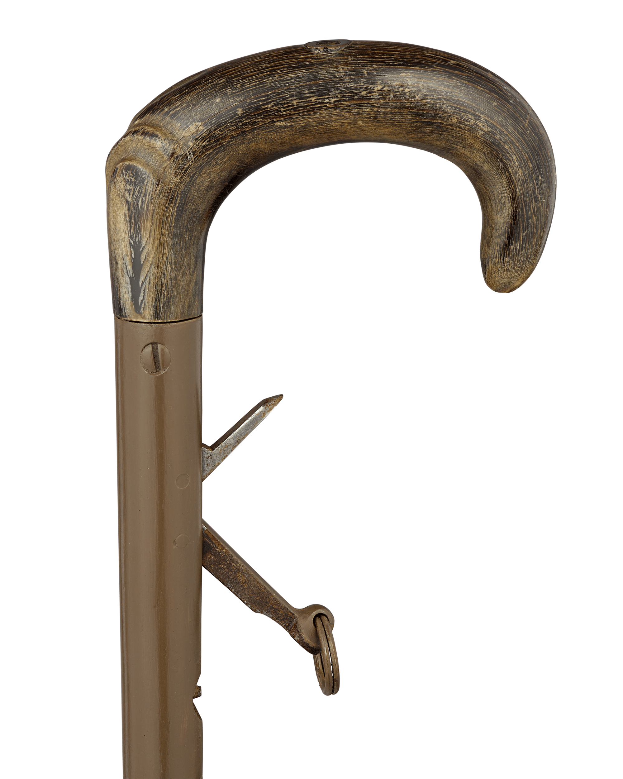 Horn-Handled Percussion Day Gun Cane