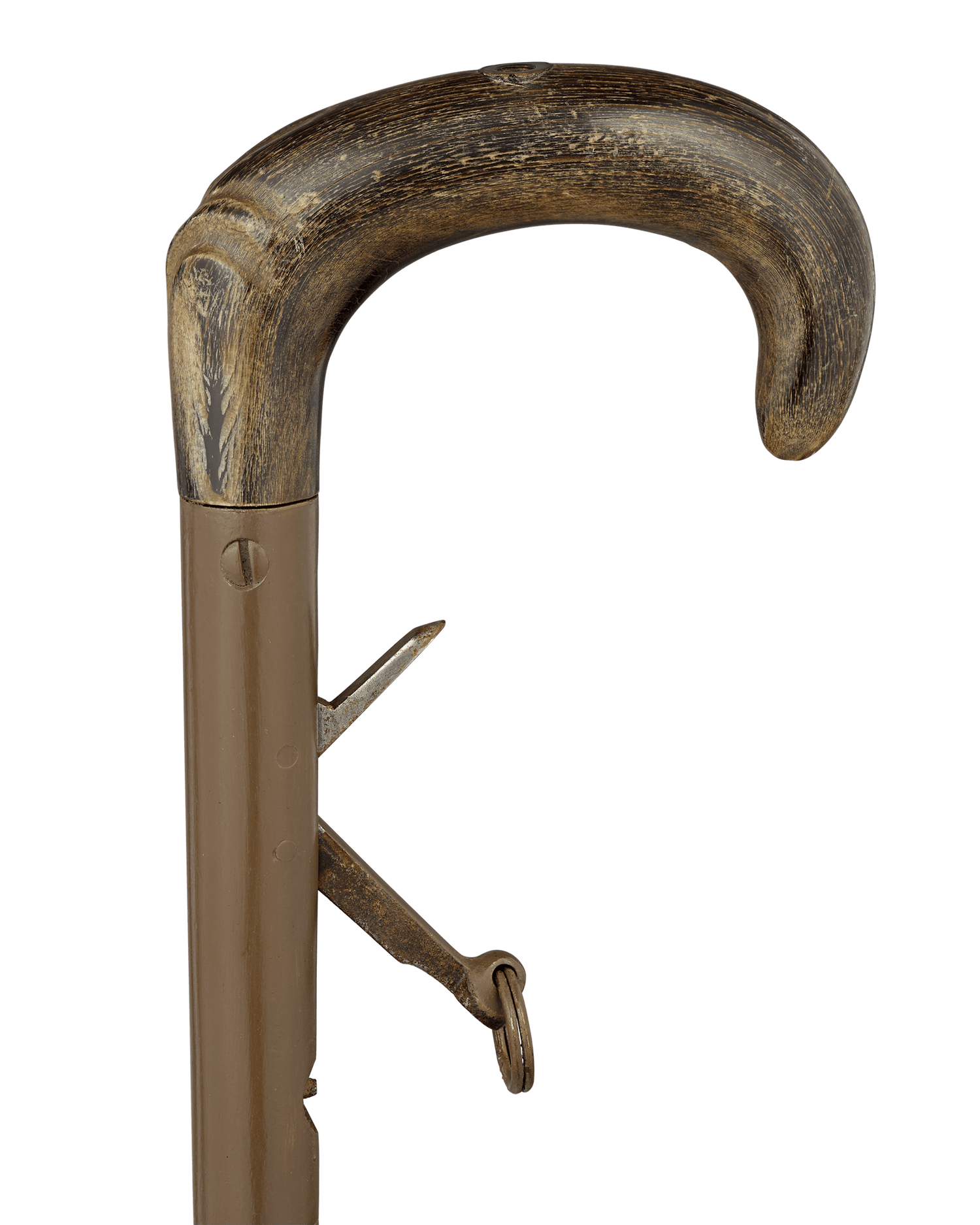 Horn-Handled Percussion Day Gun Cane