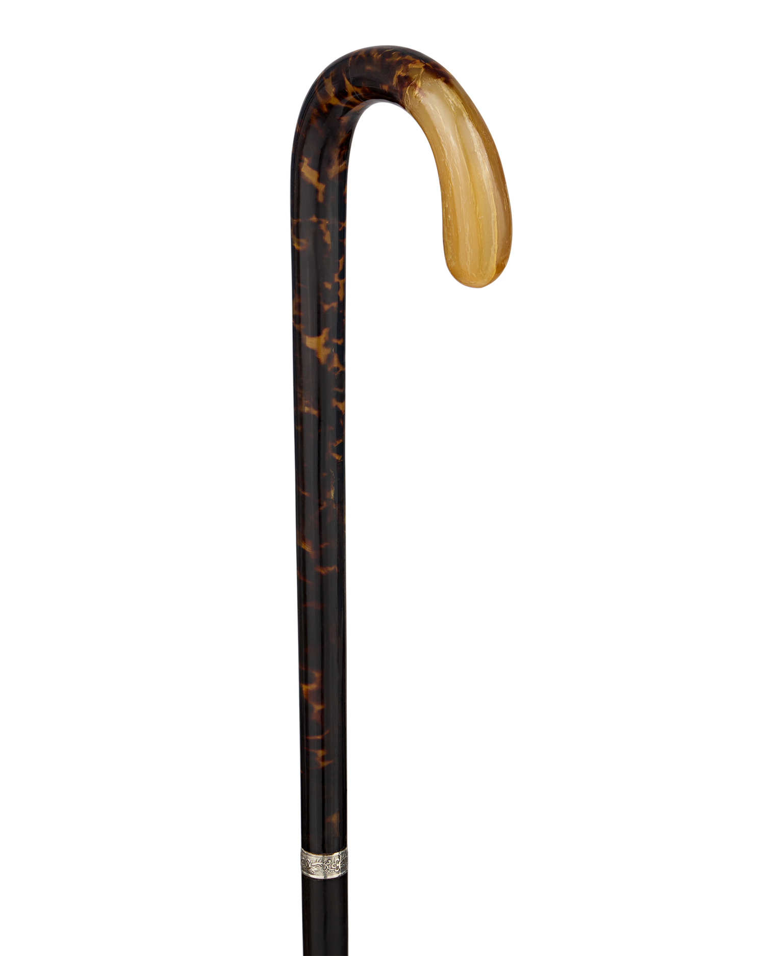 Tortoiseshell, Silver and Horn Toledo Cane