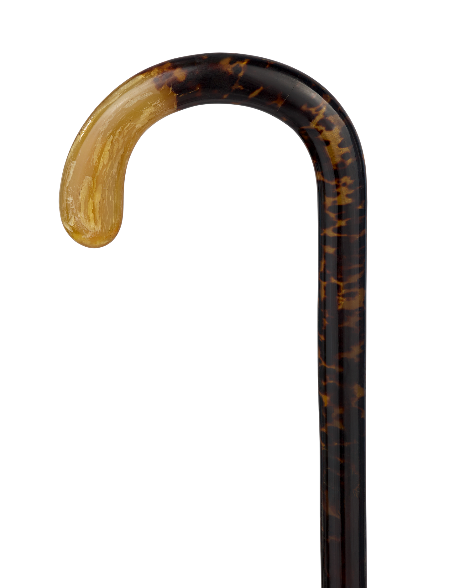 Tortoiseshell, Silver and Horn Toledo Cane