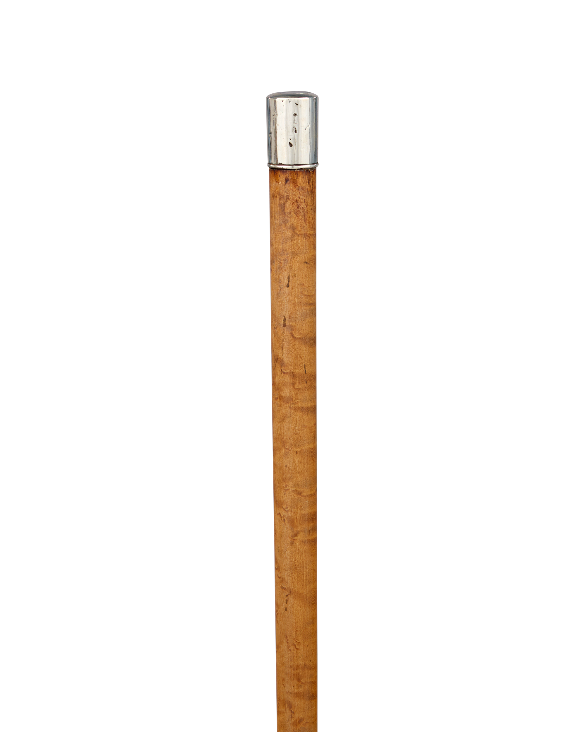 19th-century Silver Dagger Cane