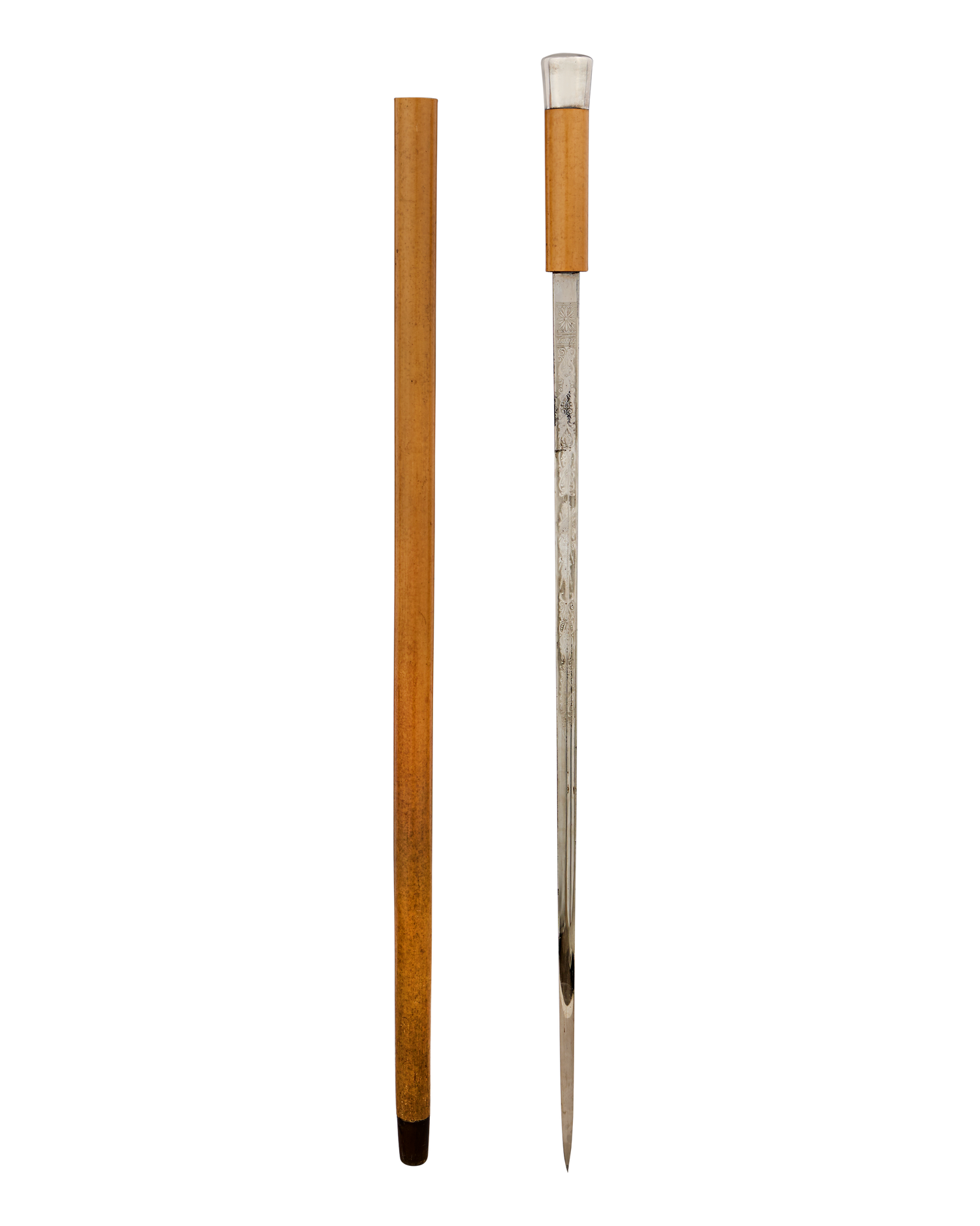 Sterling Knob Toledo Sword Cane