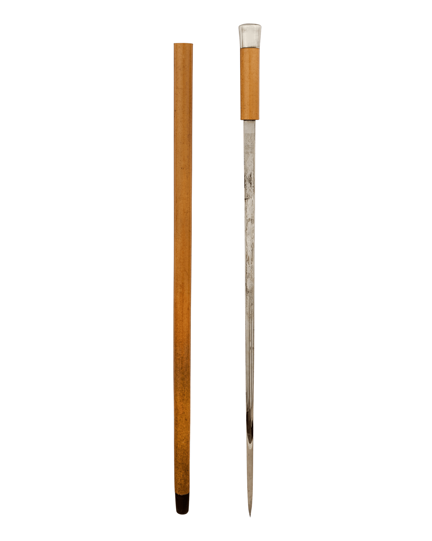 Sterling Knob Toledo Sword Cane