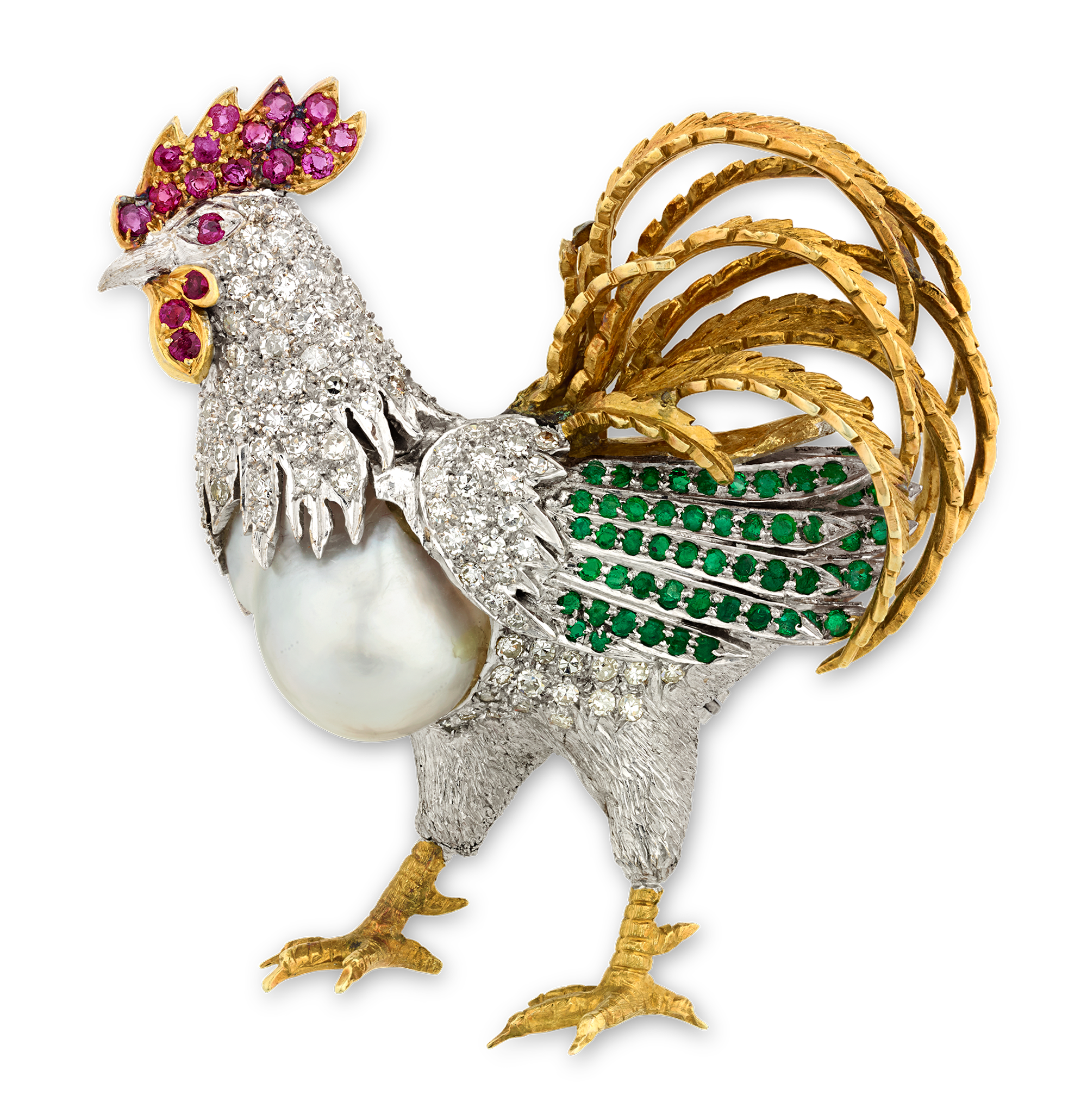 Elizabeth Taylor's Rooster Brooch