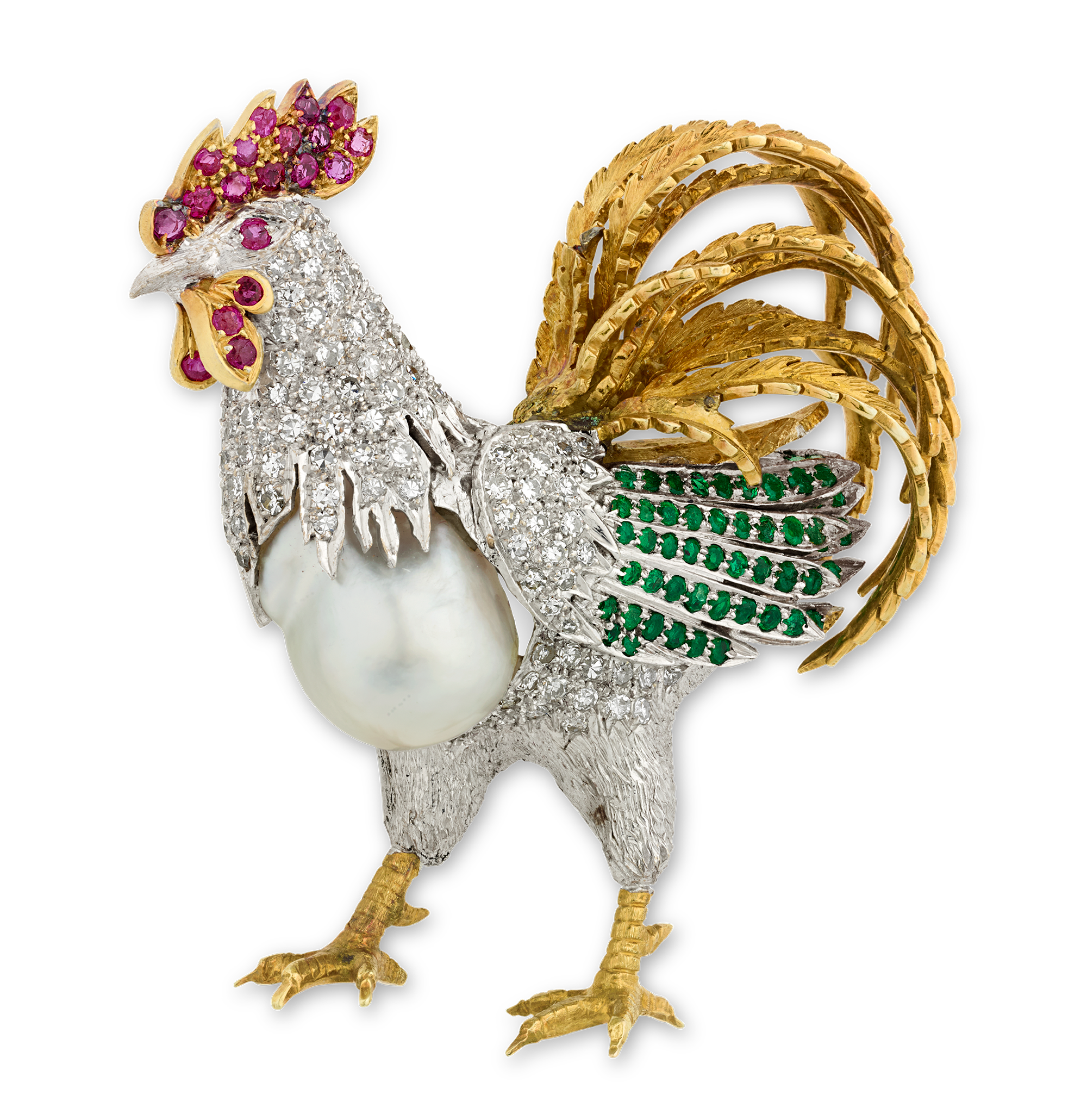 Elizabeth Taylor's Rooster Brooch