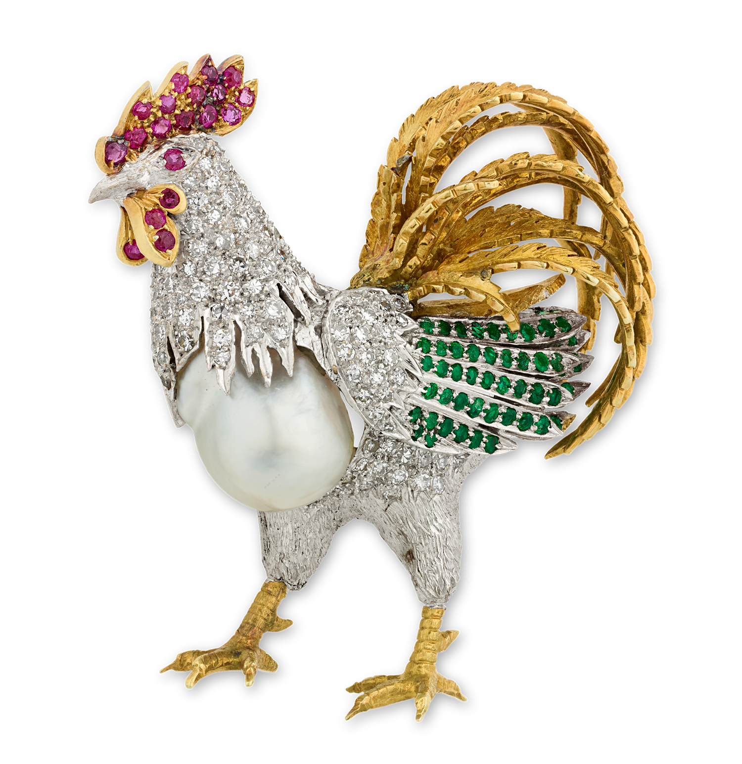 Elizabeth Taylor's Rooster Brooch