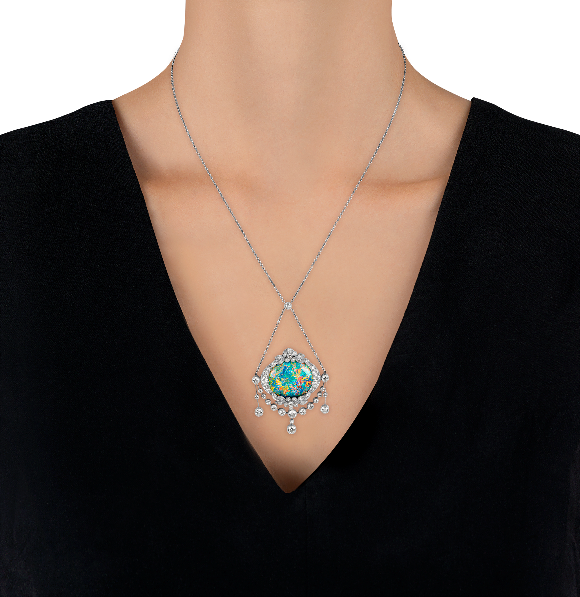 Elizabeth Taylor's Edwardian Opal Pendant, 7.35 carats