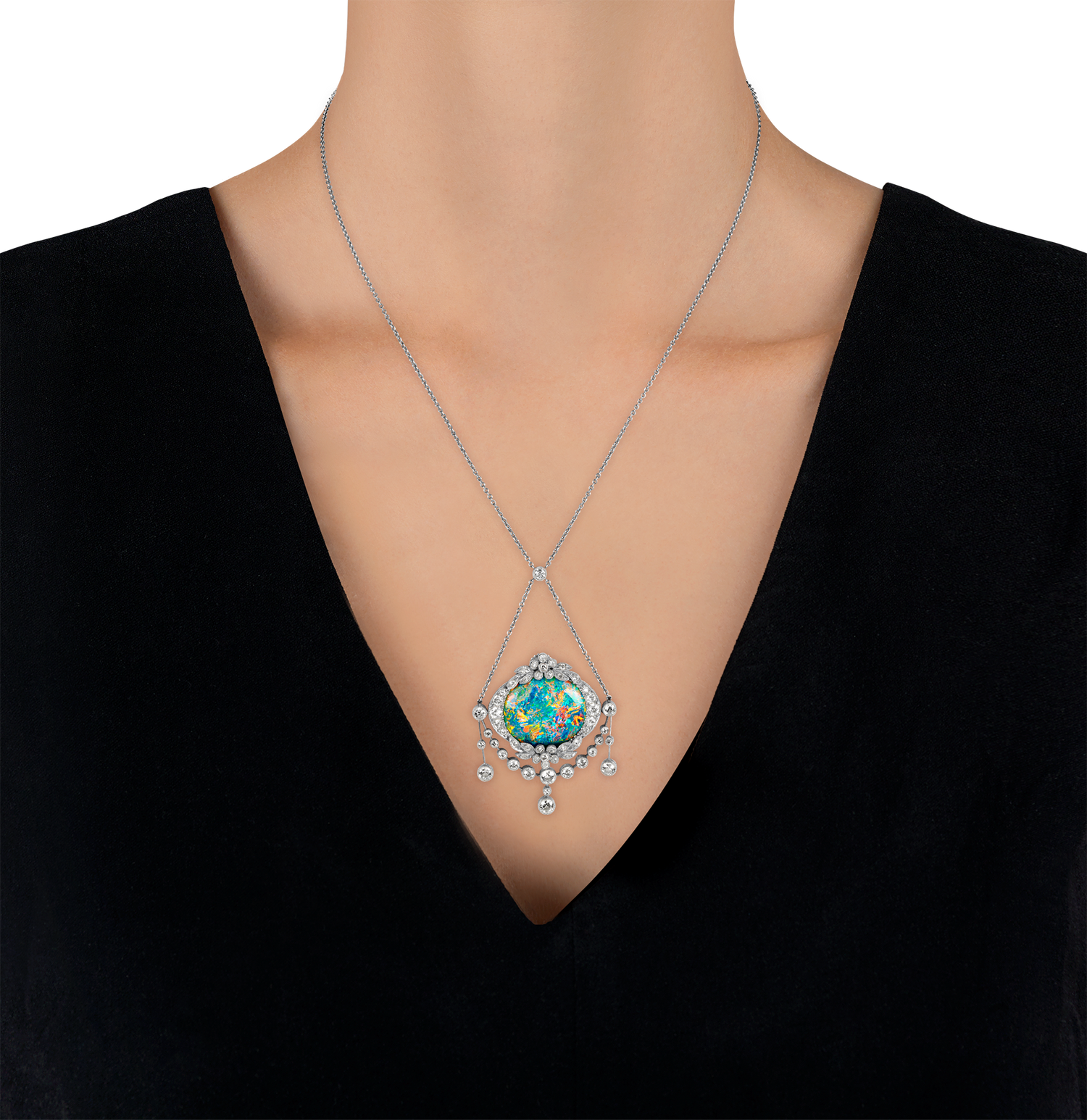 Elizabeth Taylor's Edwardian Opal Pendant, 7.35 carats