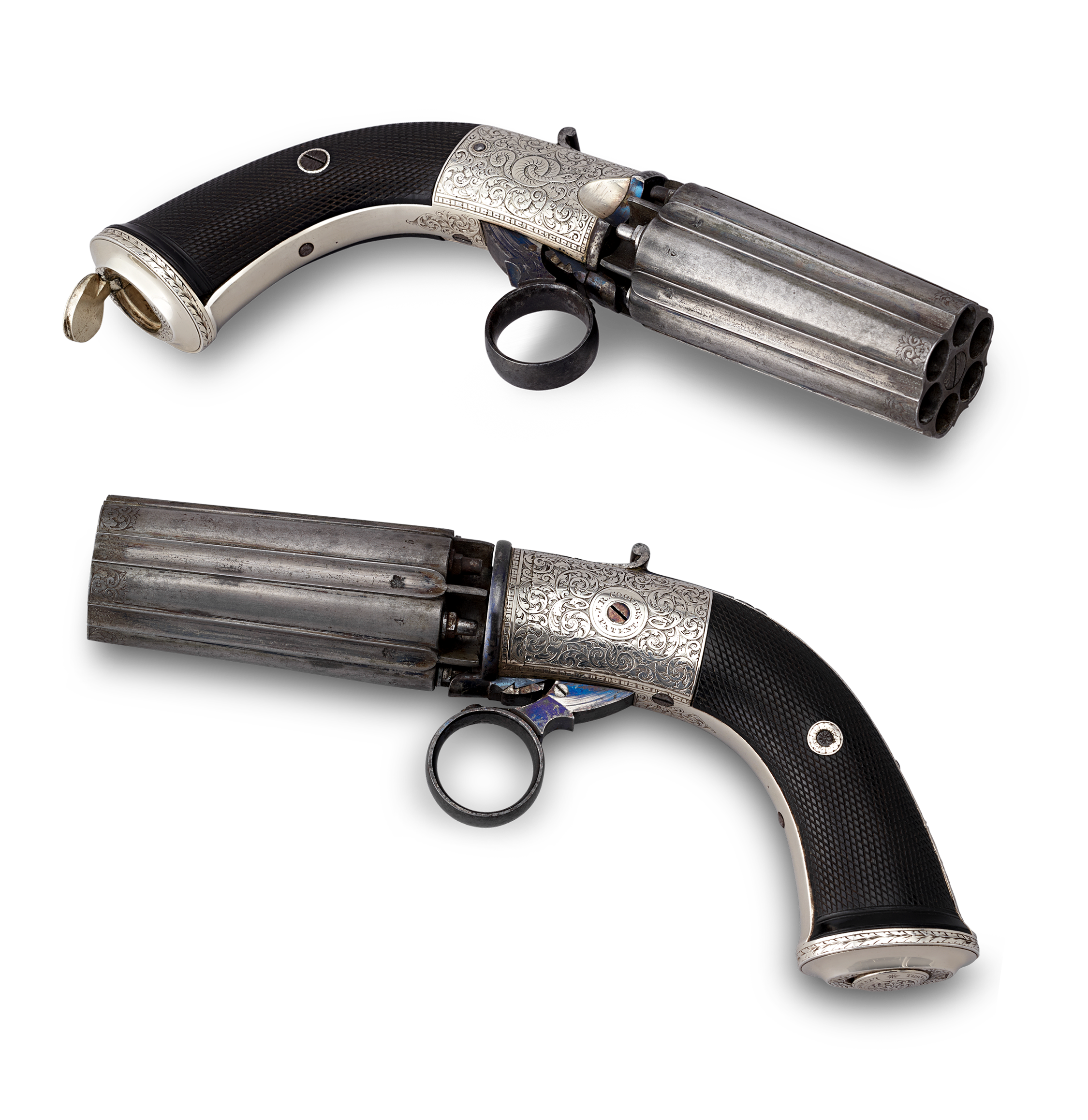 Pair of 19th-Century Pepperbox Revolvers