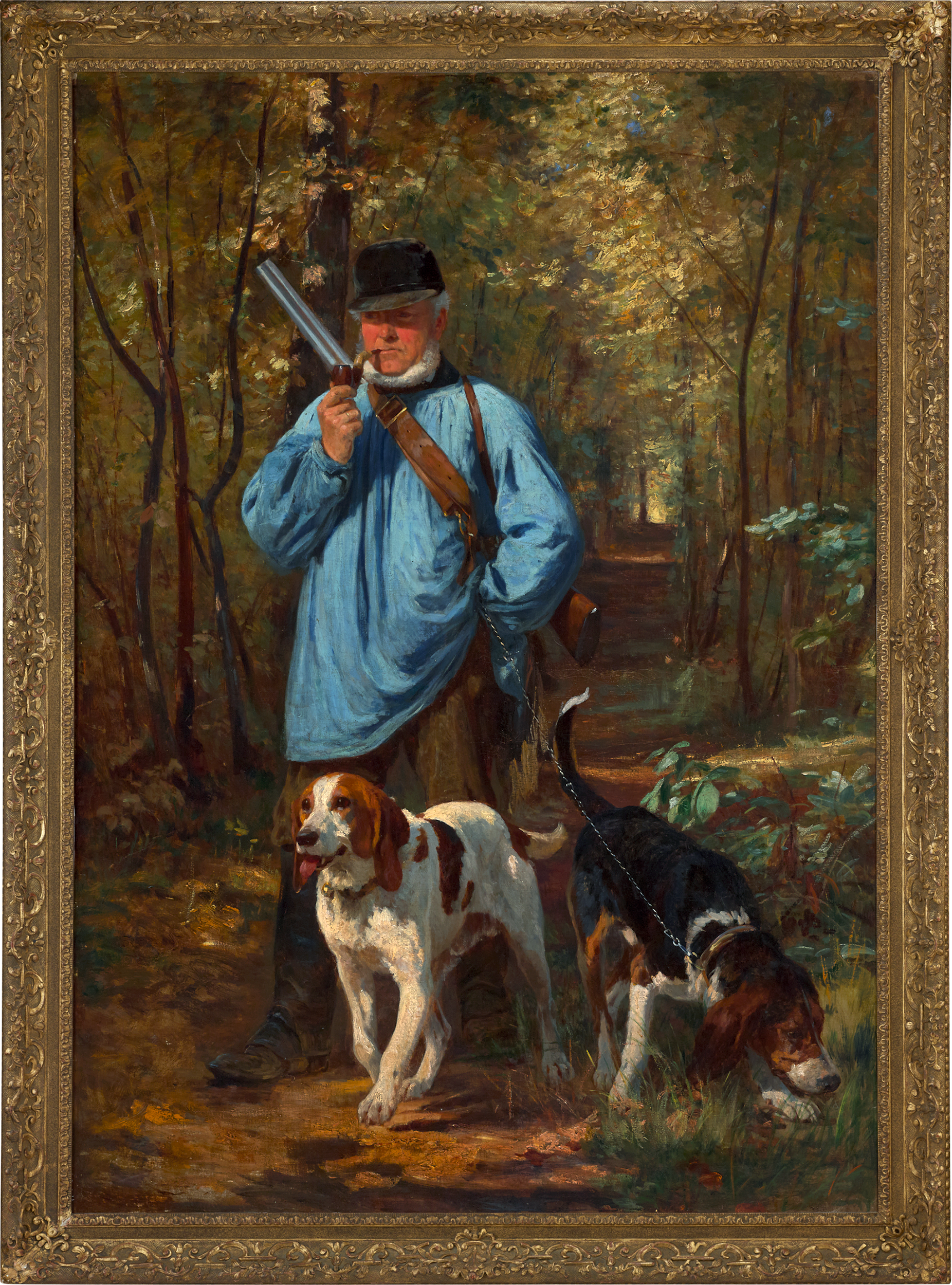 The Gamekeeper and His Dogs by Constant Troyon