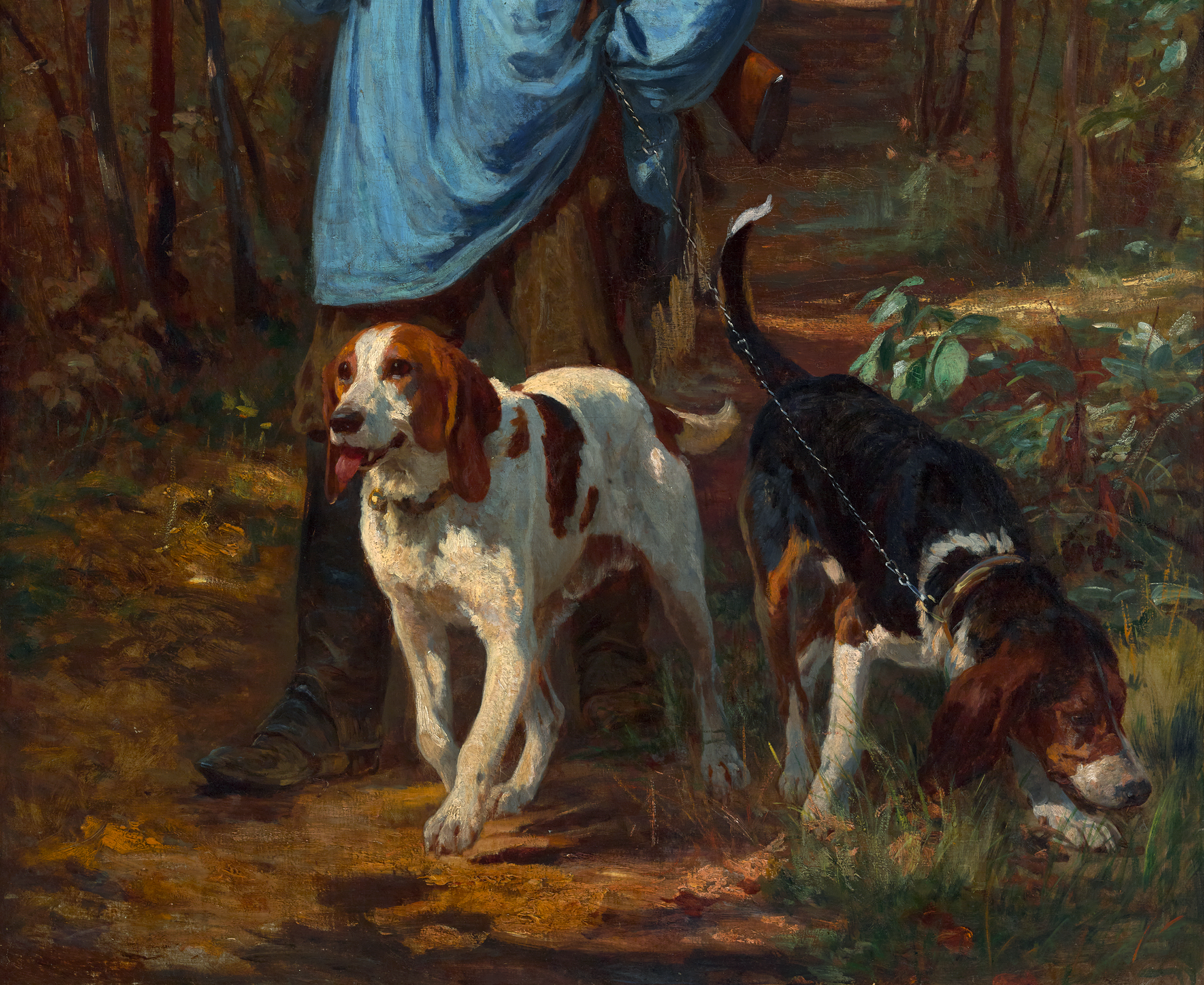 The Gamekeeper and His Dogs by Constant Troyon