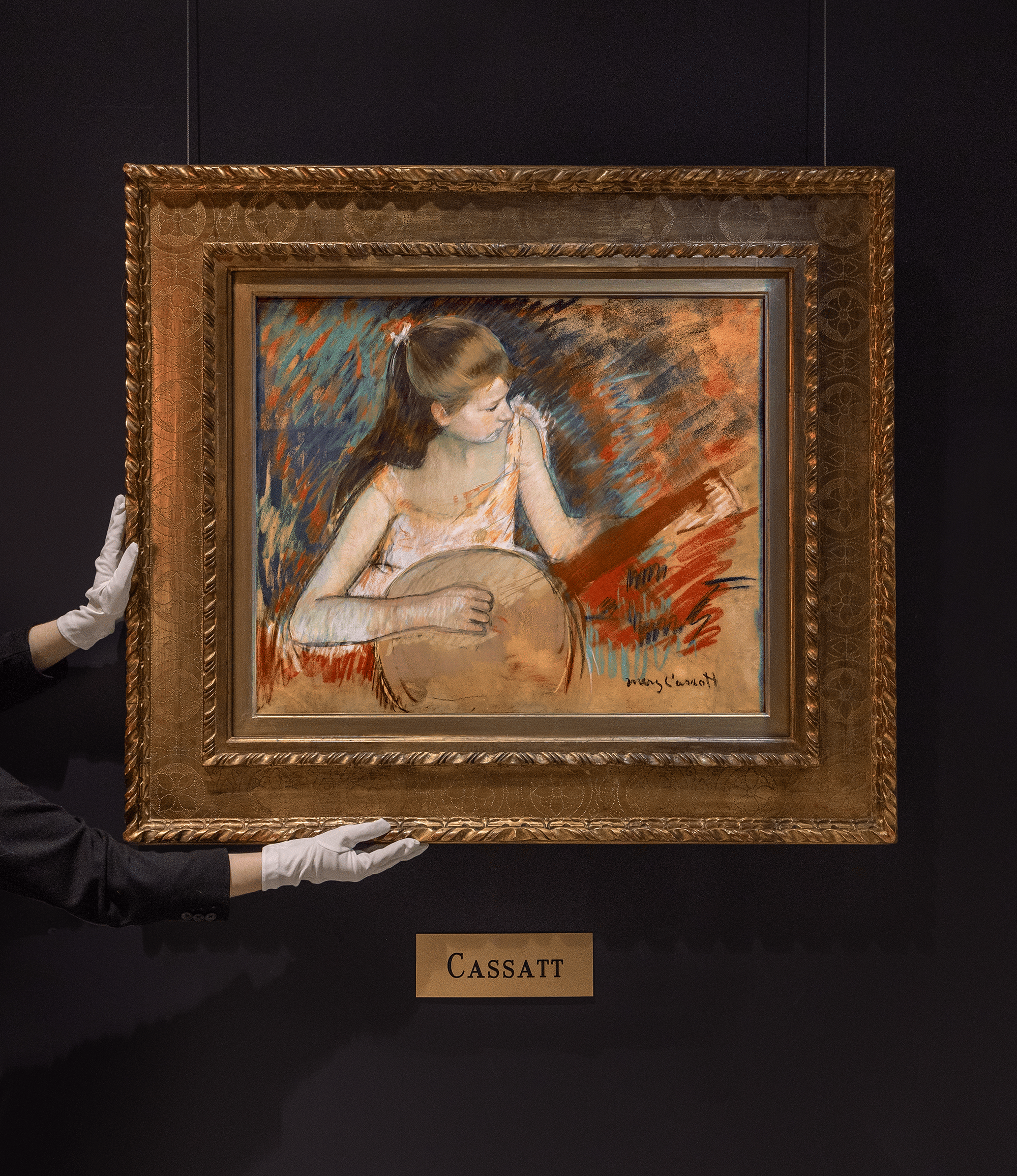 Girl with a Banjo by Mary Cassatt