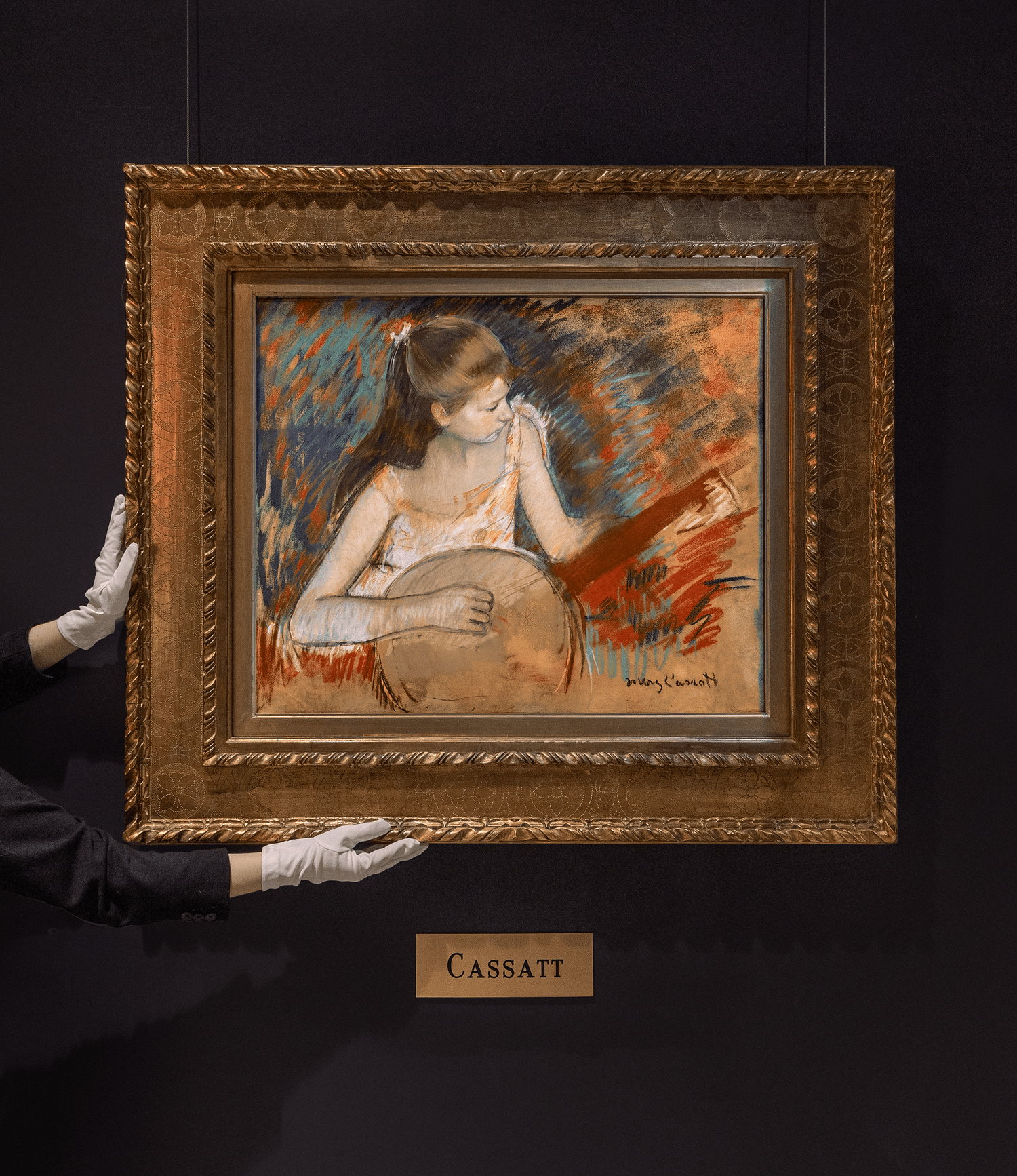 Girl with a Banjo by Mary Cassatt