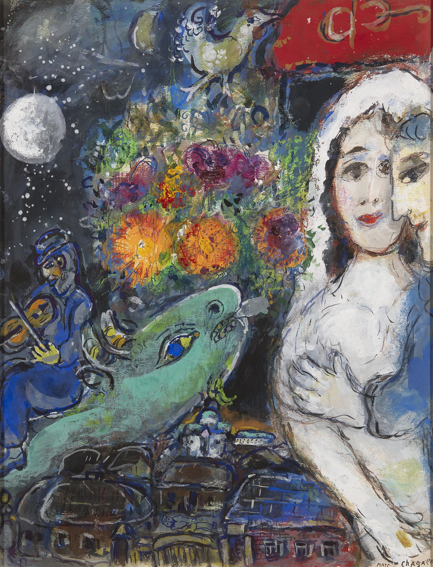 La joie du village by Marc Chagall