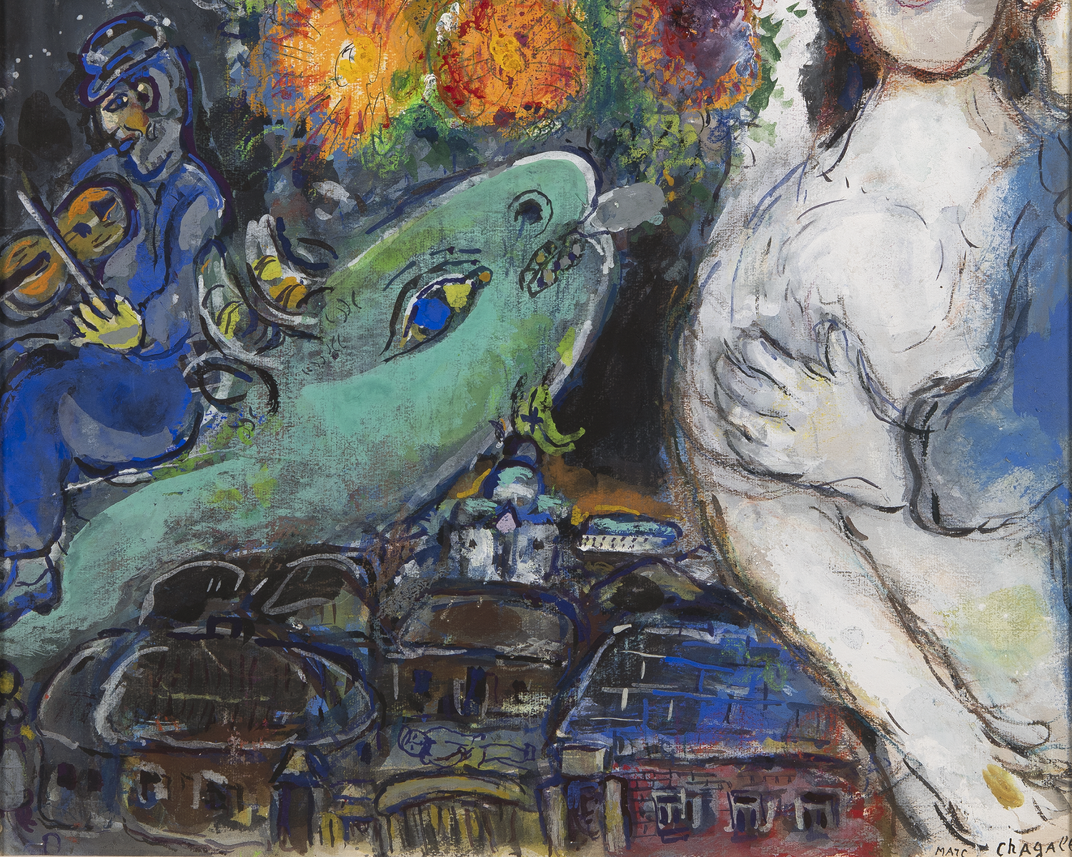 La joie du village by Marc Chagall