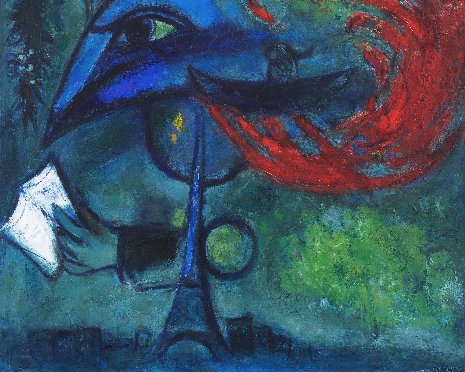 Les boulevards by Marc Chagall