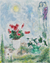 Les cyclamens by Marc Chagall