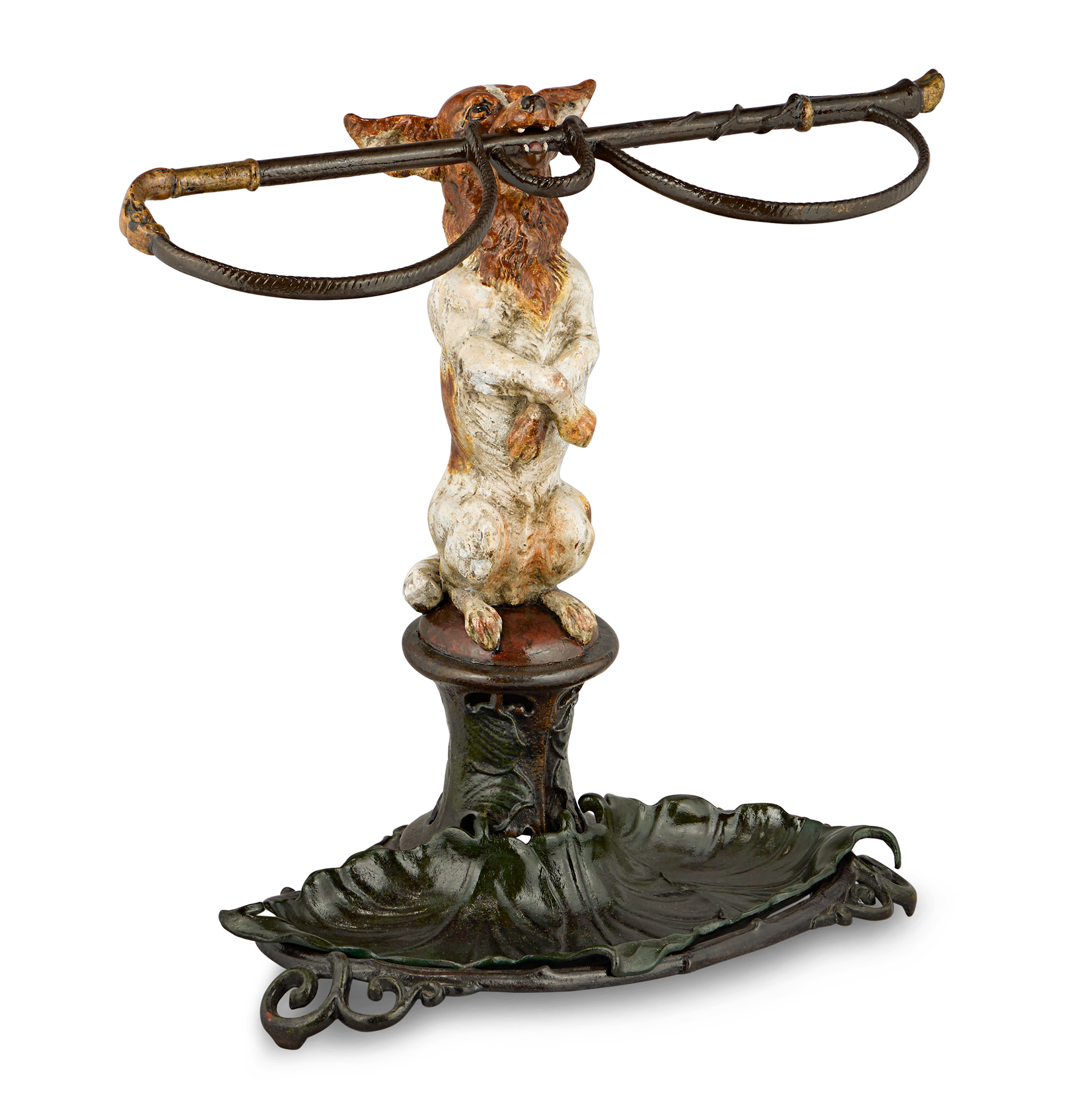 Victorian Chihuahua Cane Stand by Coalbrookdale