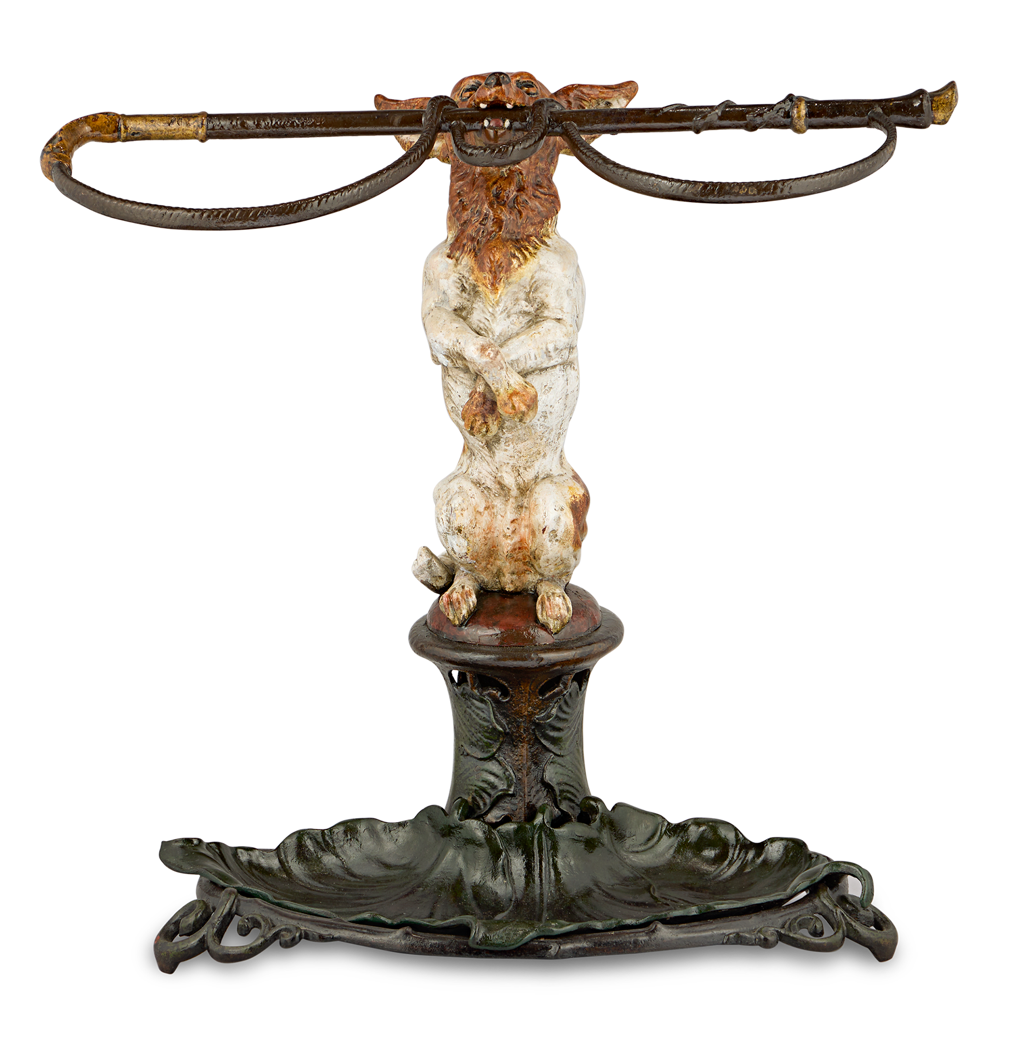 Victorian Chihuahua Cane Stand by Coalbrookdale