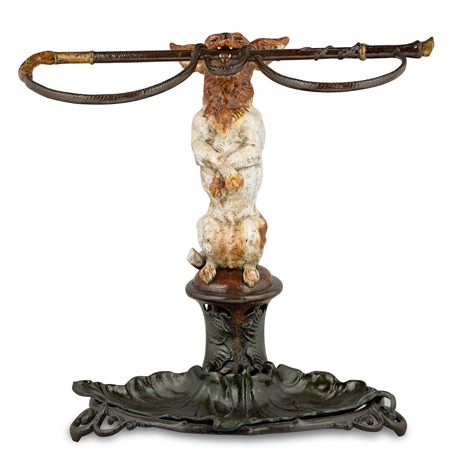 Victorian Chihuahua Cane Stand by Coalbrookdale