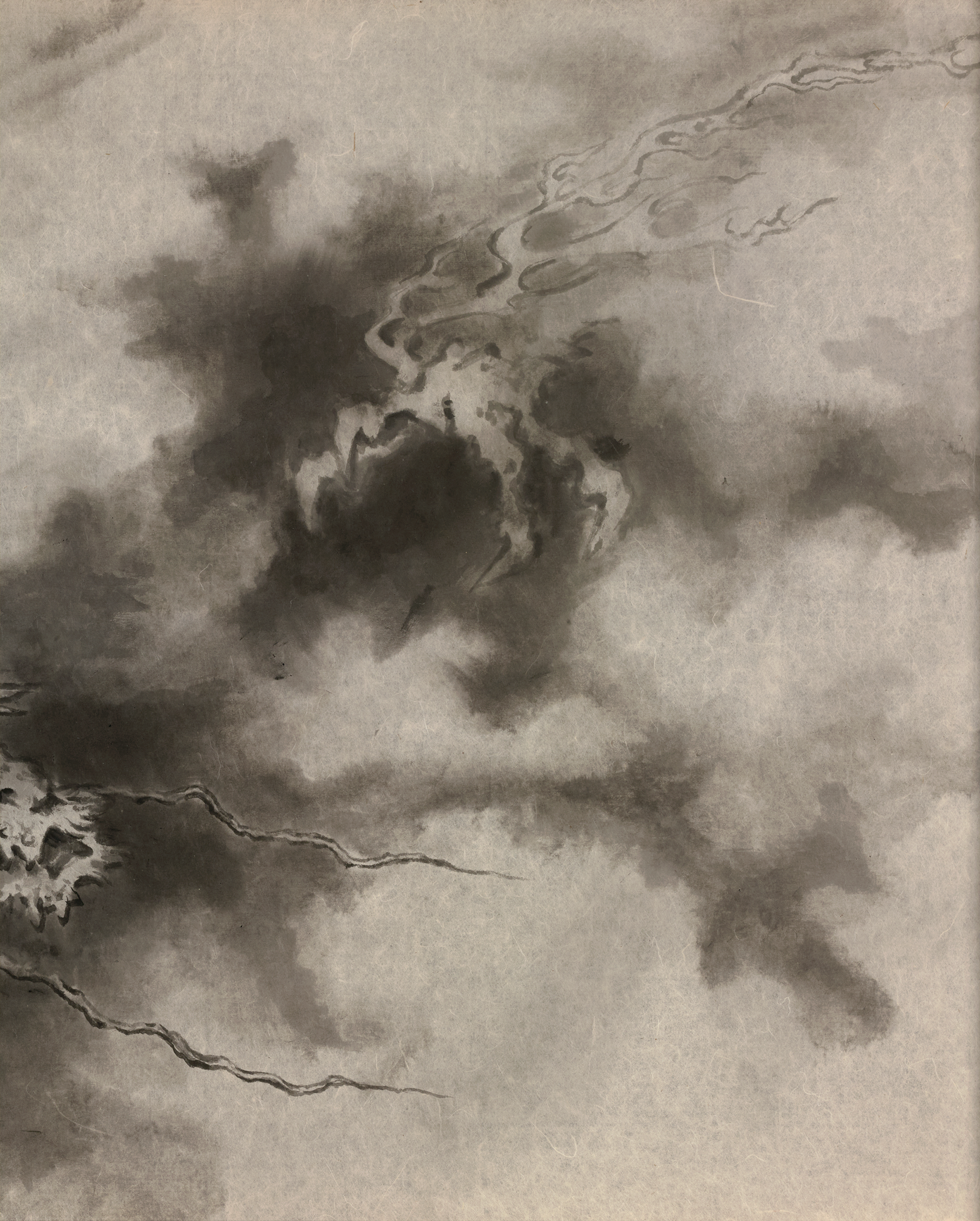 Pair of Dragons in Clouds by Prime Minister Morihiro Hosokawa