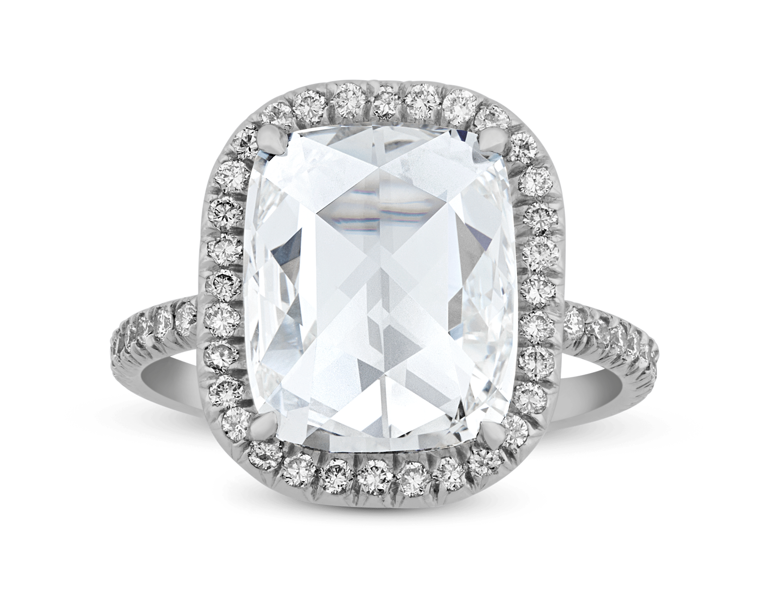 Rose Cut Diamond Ring, 4.15 carats