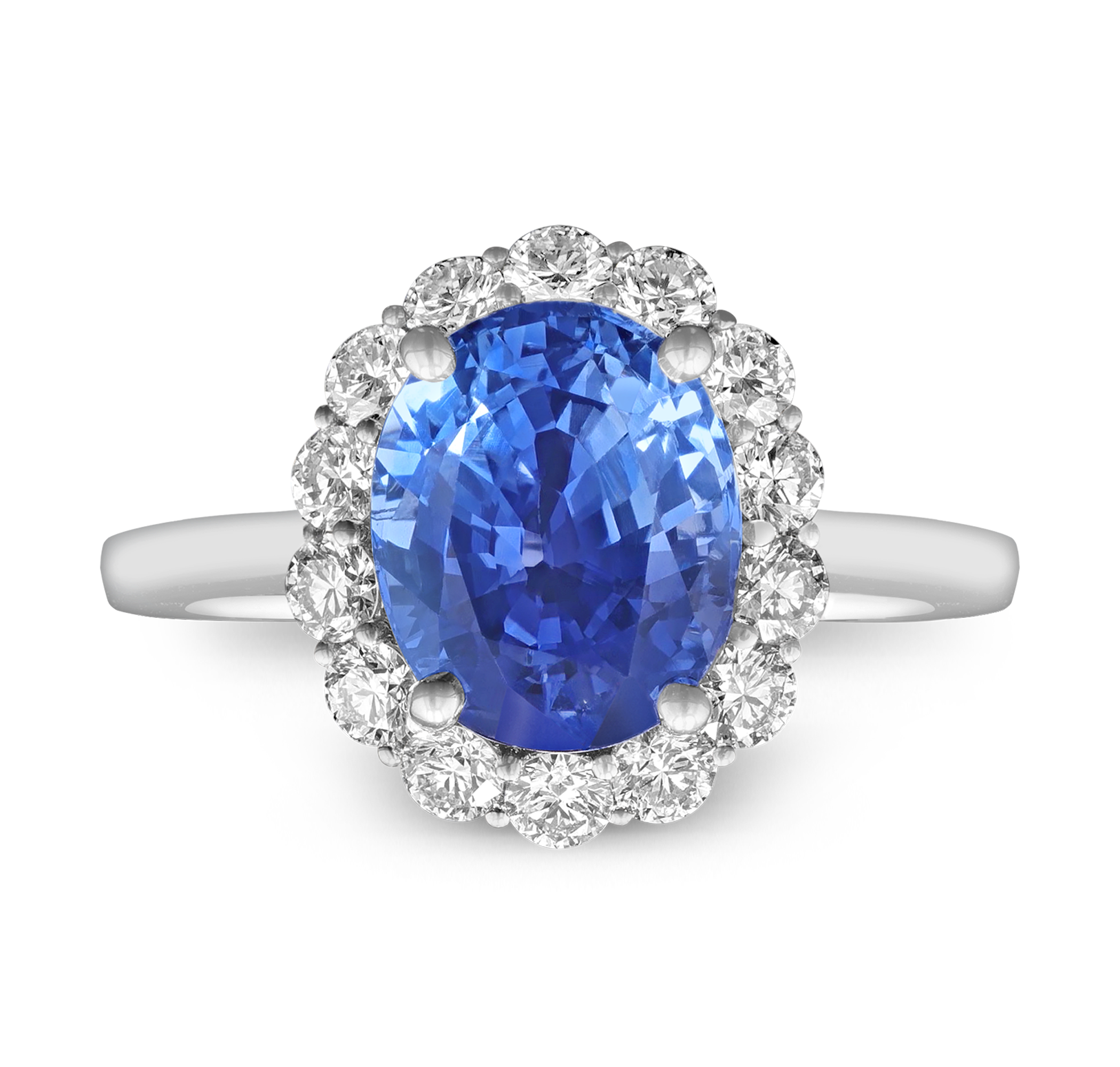 Sapphire and Diamond Ring, 4.17 Carats