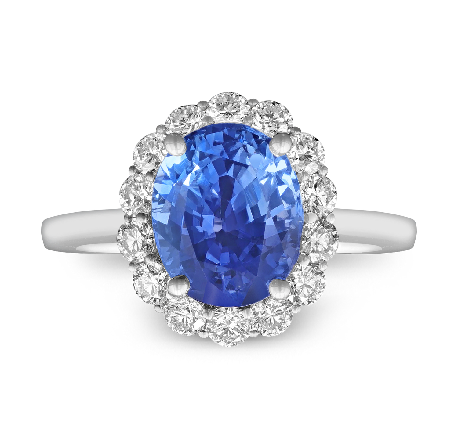 Sapphire and Diamond Ring, 4.17 Carats