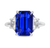 Emerald Cut Ceylon Sapphire Ring, 7.43 carats