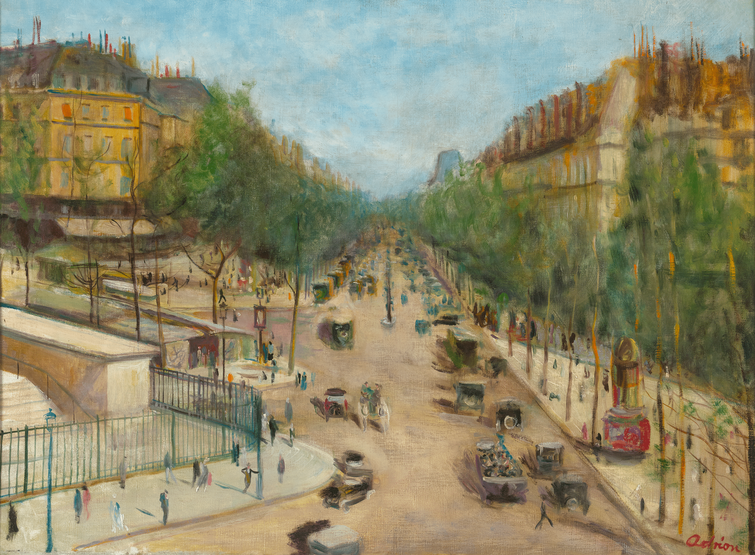 Les grands boulevards by Lucien Adrion