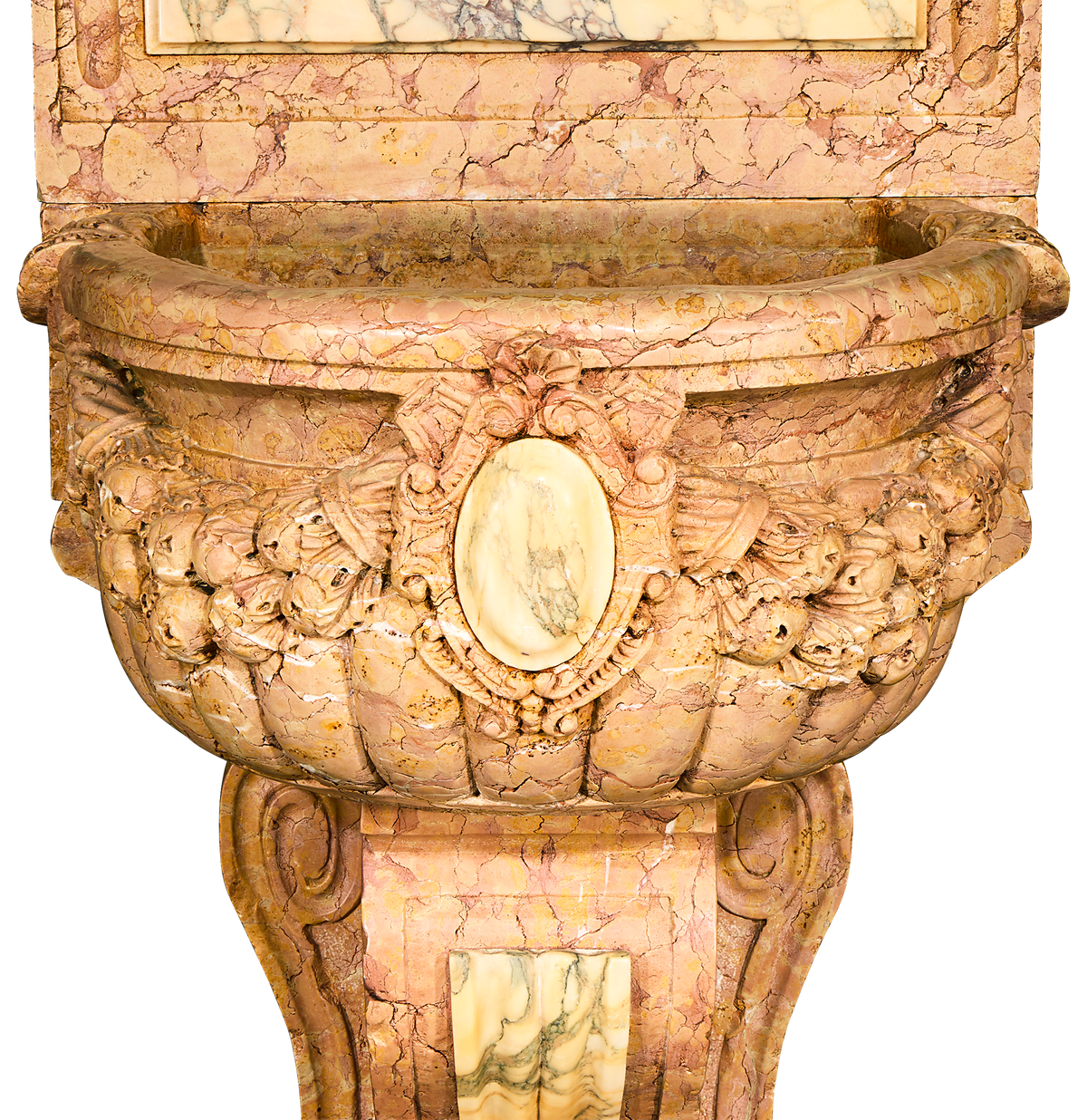 17th-Century Italian Marble Wall Fountain