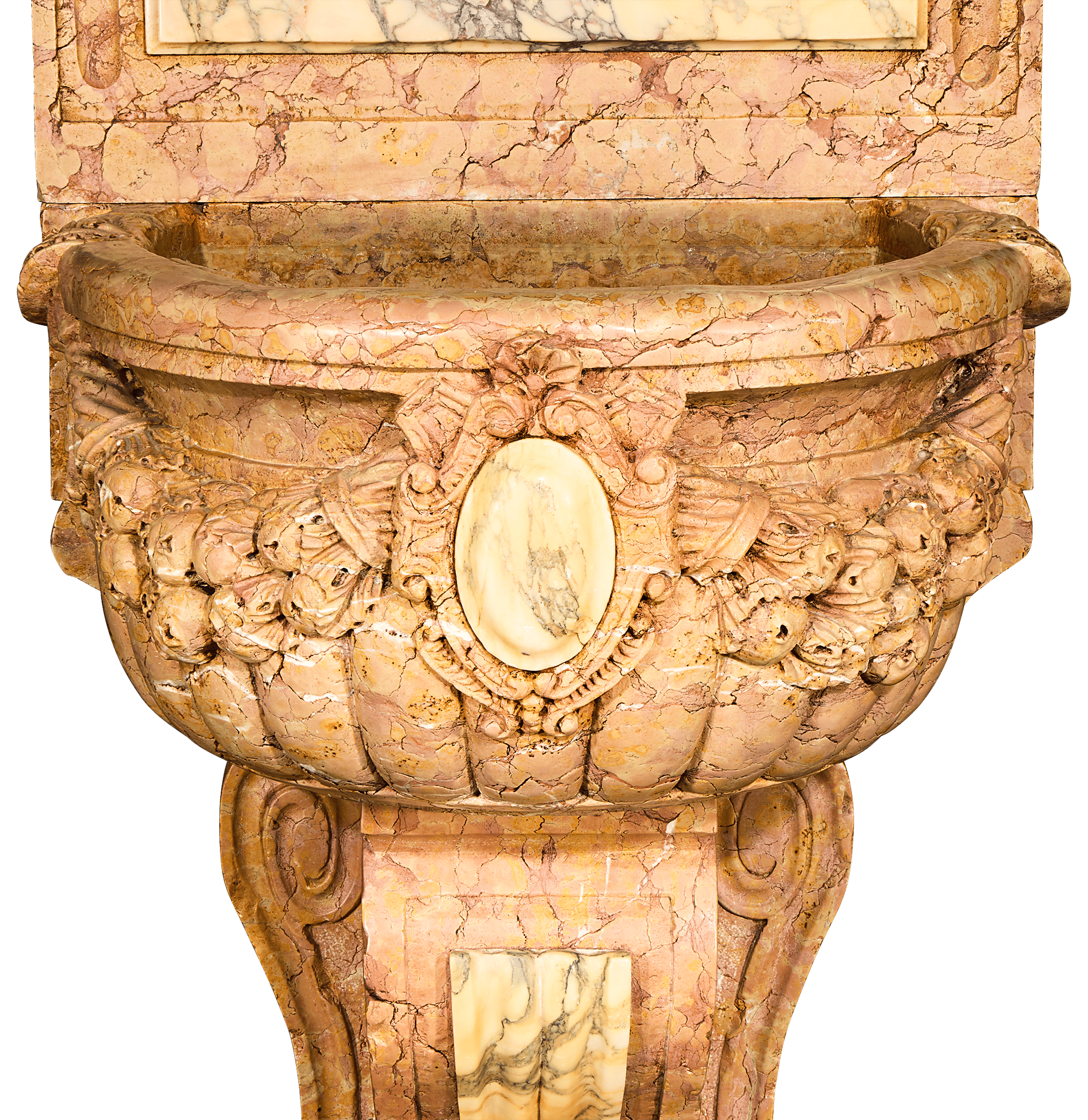 17th-Century Italian Marble Wall Fountain