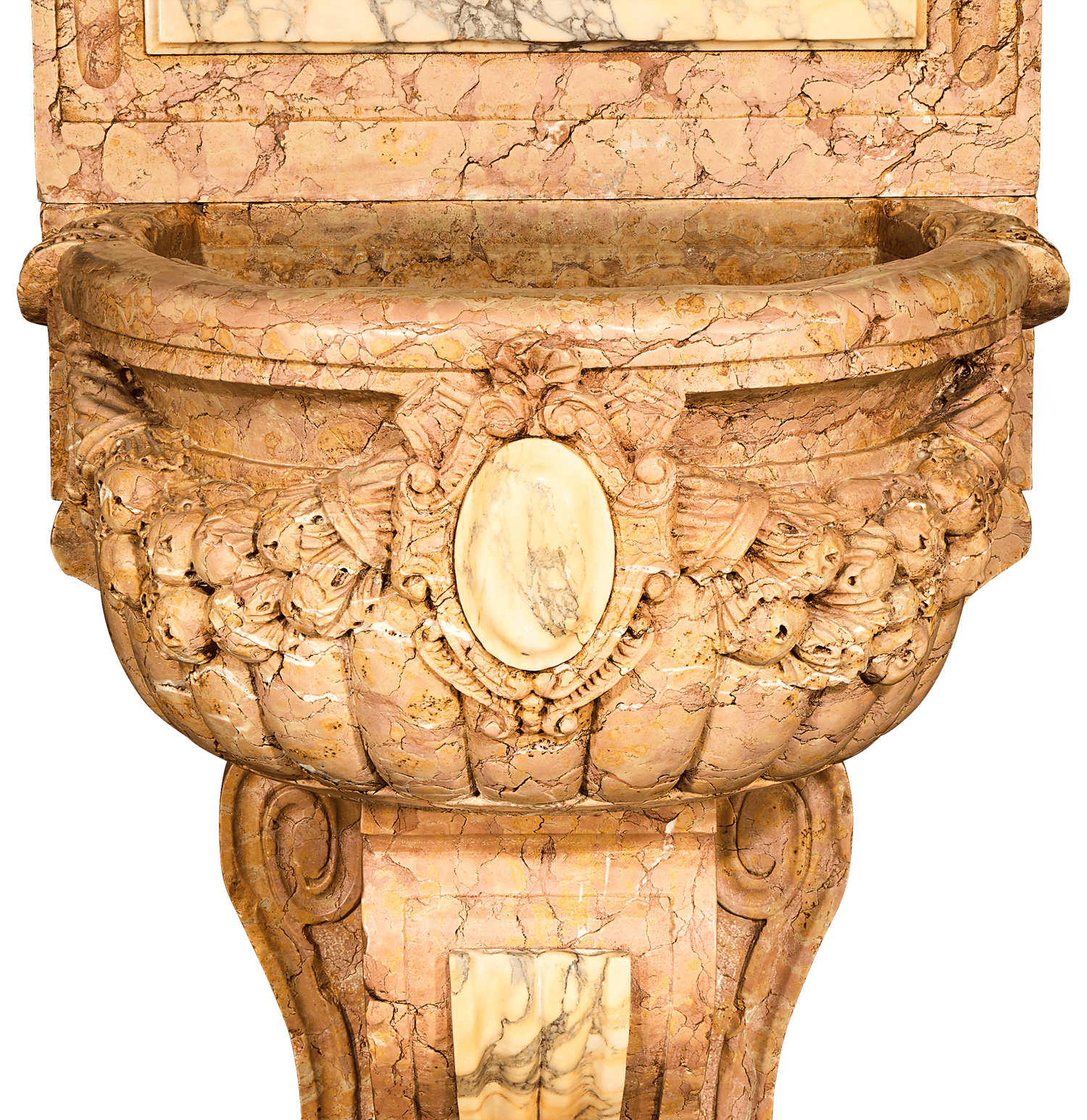17th-Century Italian Marble Wall Fountain