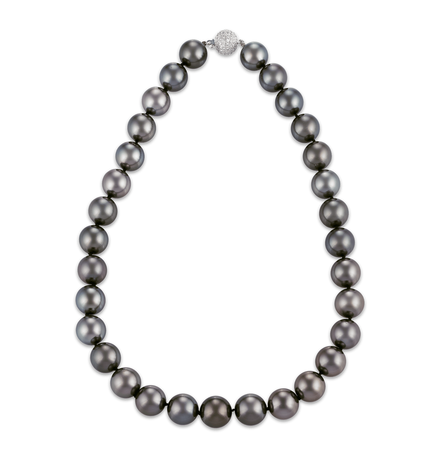 Tahitian Pearl Necklace, 13-14mm