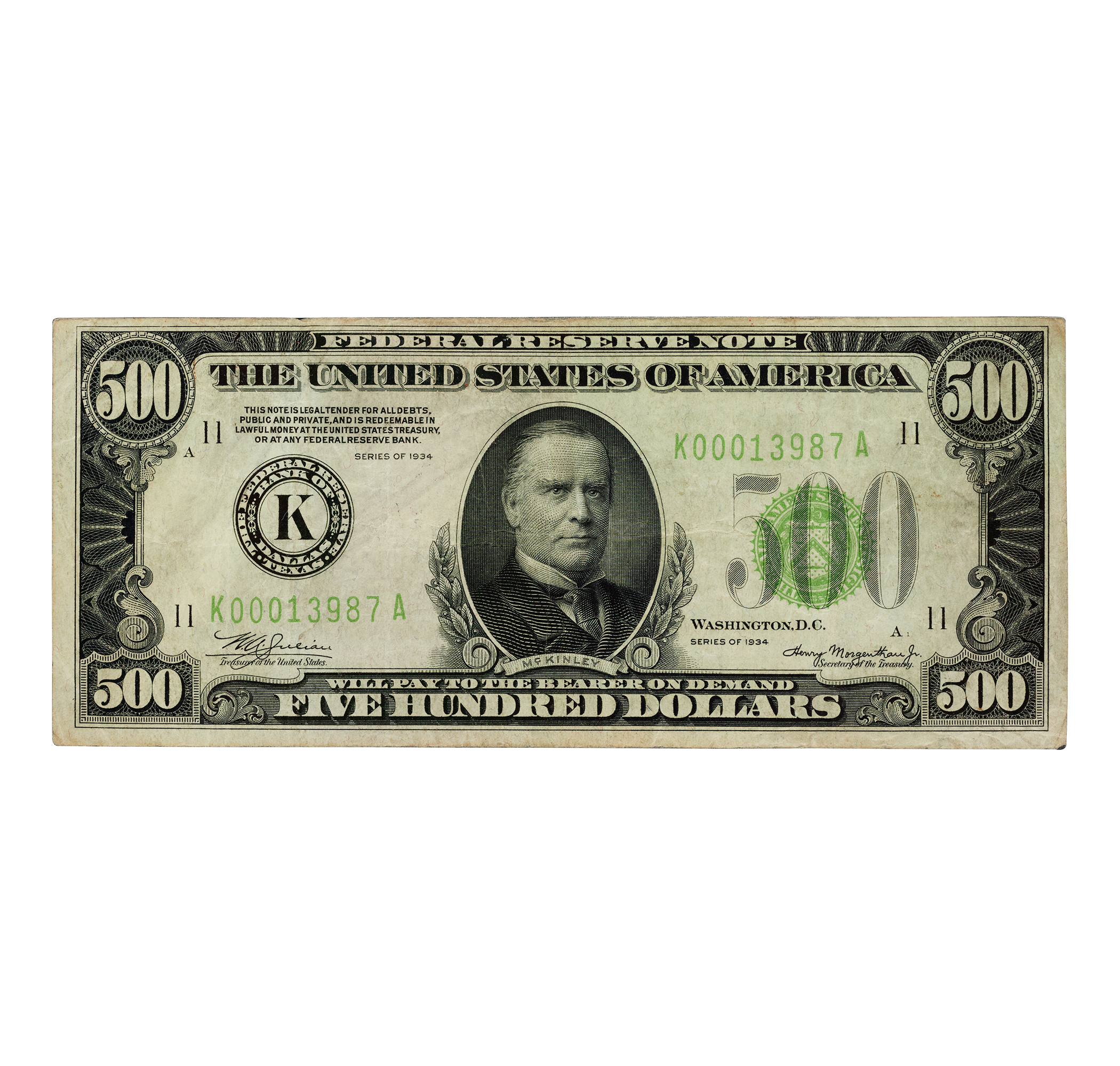 U.S. $500 Federal Reserve Note