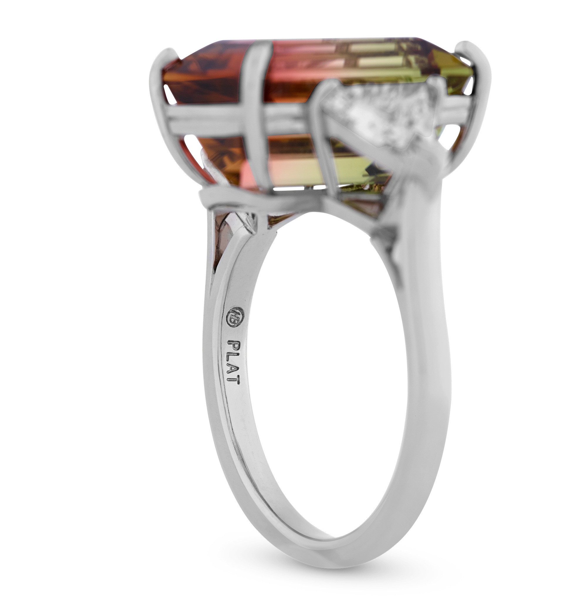 Oscar Heyman Bi-Color Tourmaline Ring, 8.74 carats