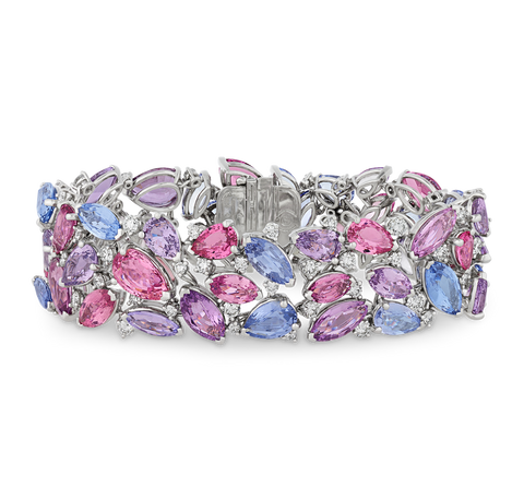 Oscar Heyman Untreated Spinel Bracelet,  70.19 carats