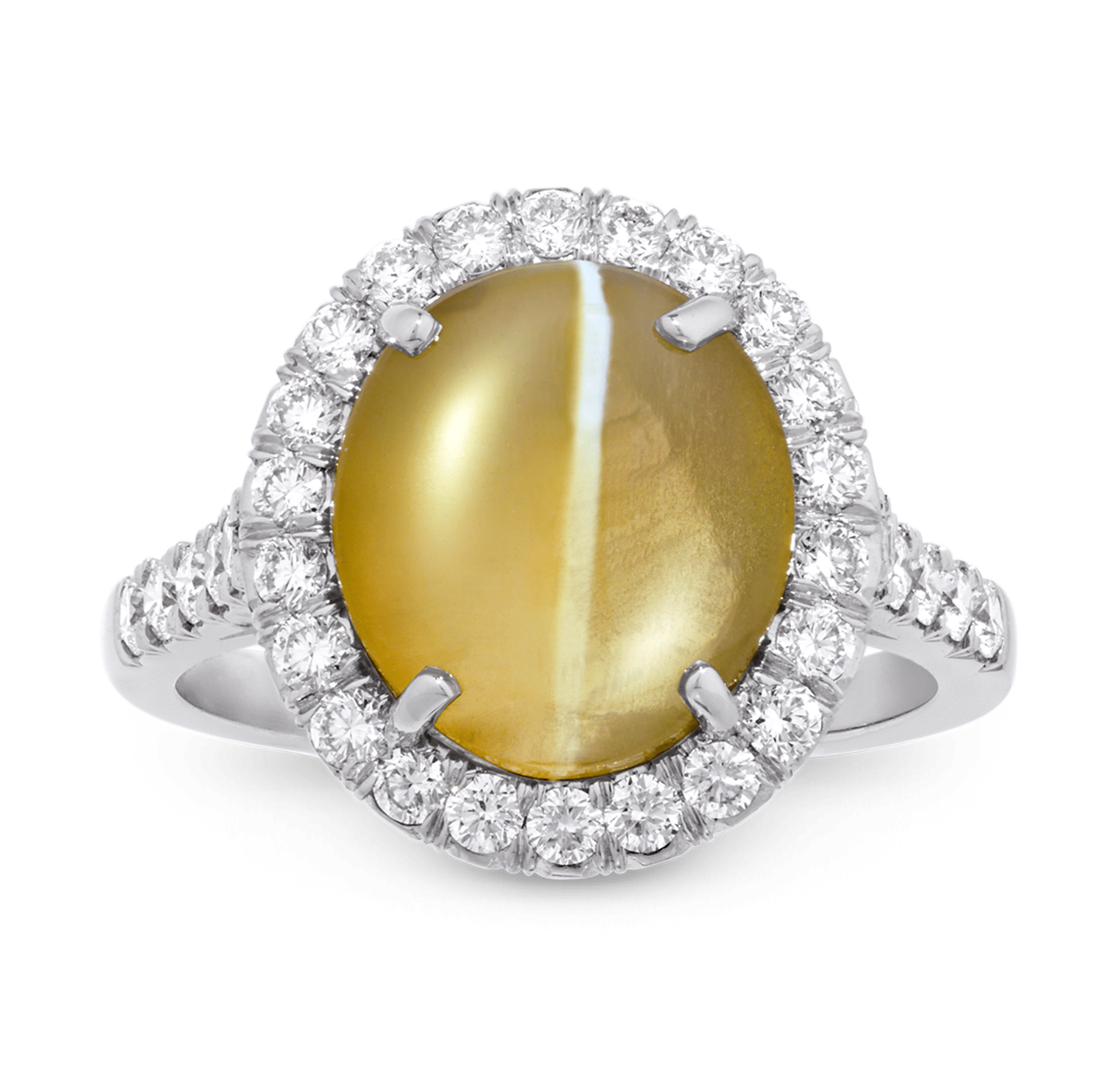 Oscar Heyman Cat's Eye Chrysoberyl Ring, 5.53 Carats