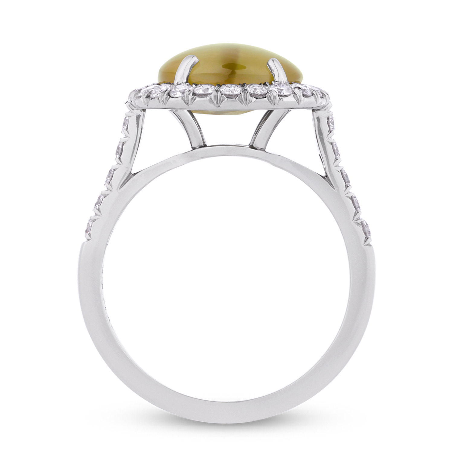 Oscar Heyman Cat's Eye Chrysoberyl Ring, 5.53 Carats