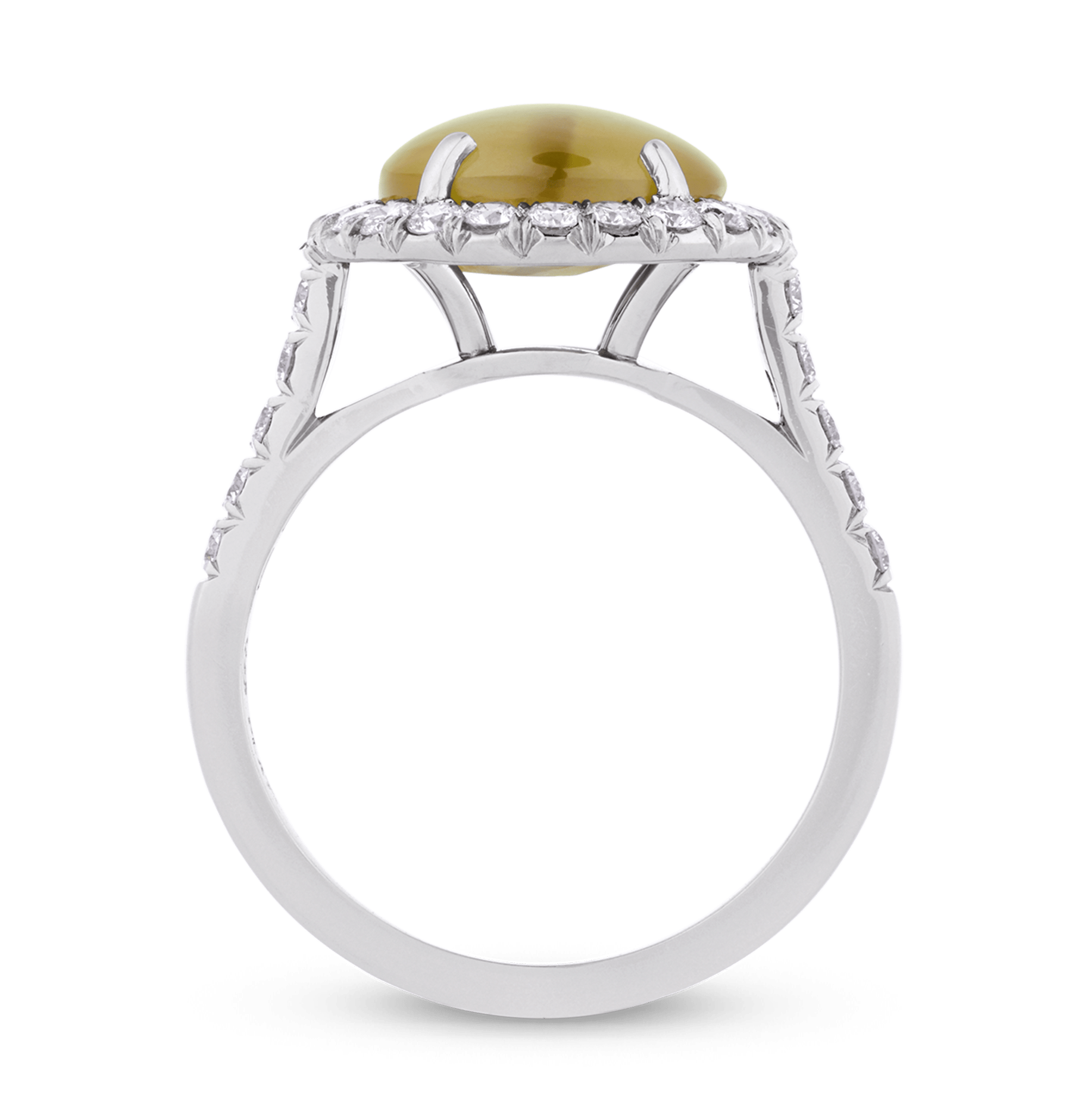 Oscar Heyman Cat's Eye Chrysoberyl Ring, 5.53 Carats