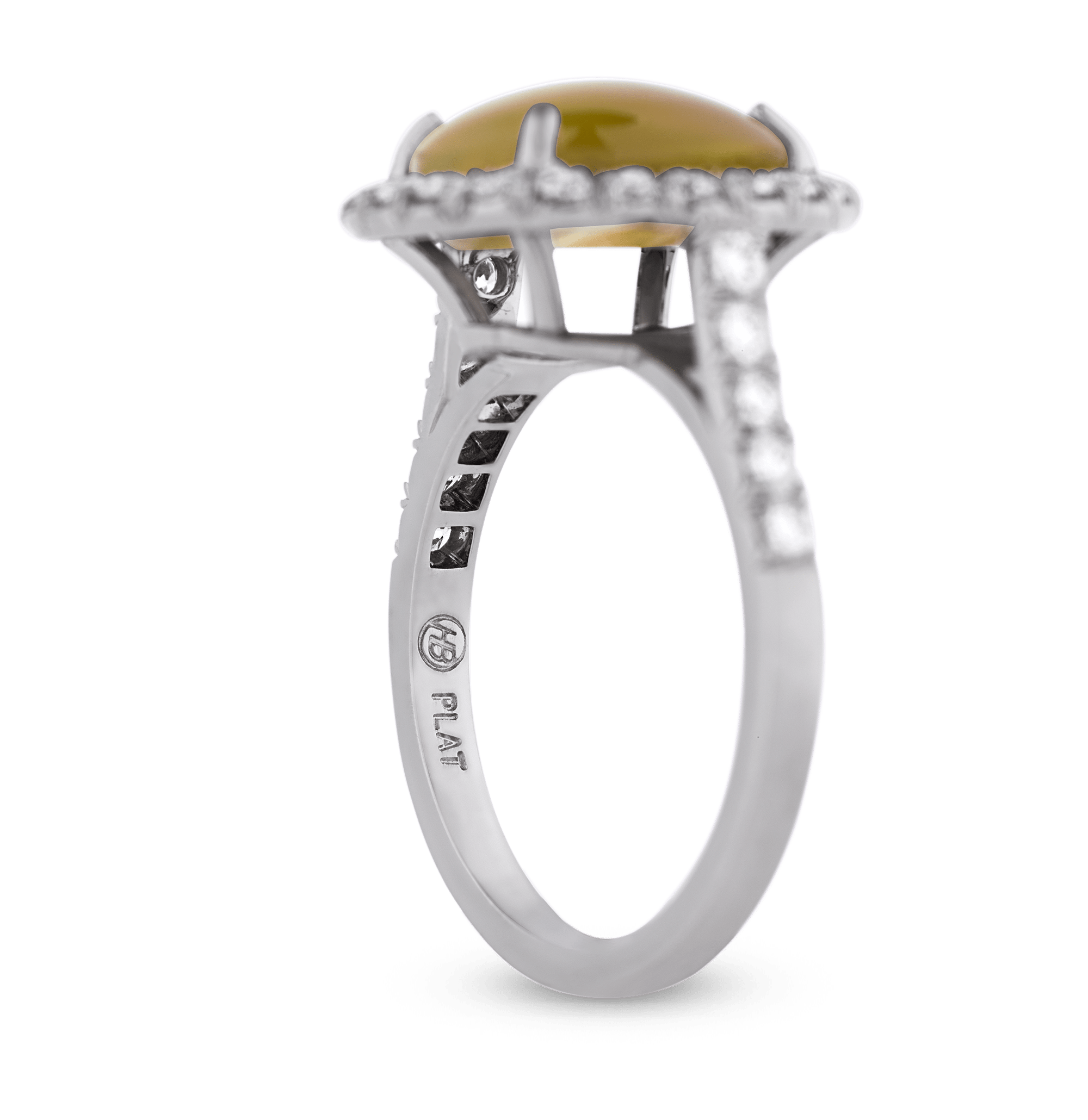 Oscar Heyman Cat's Eye Chrysoberyl Ring, 5.53 Carats