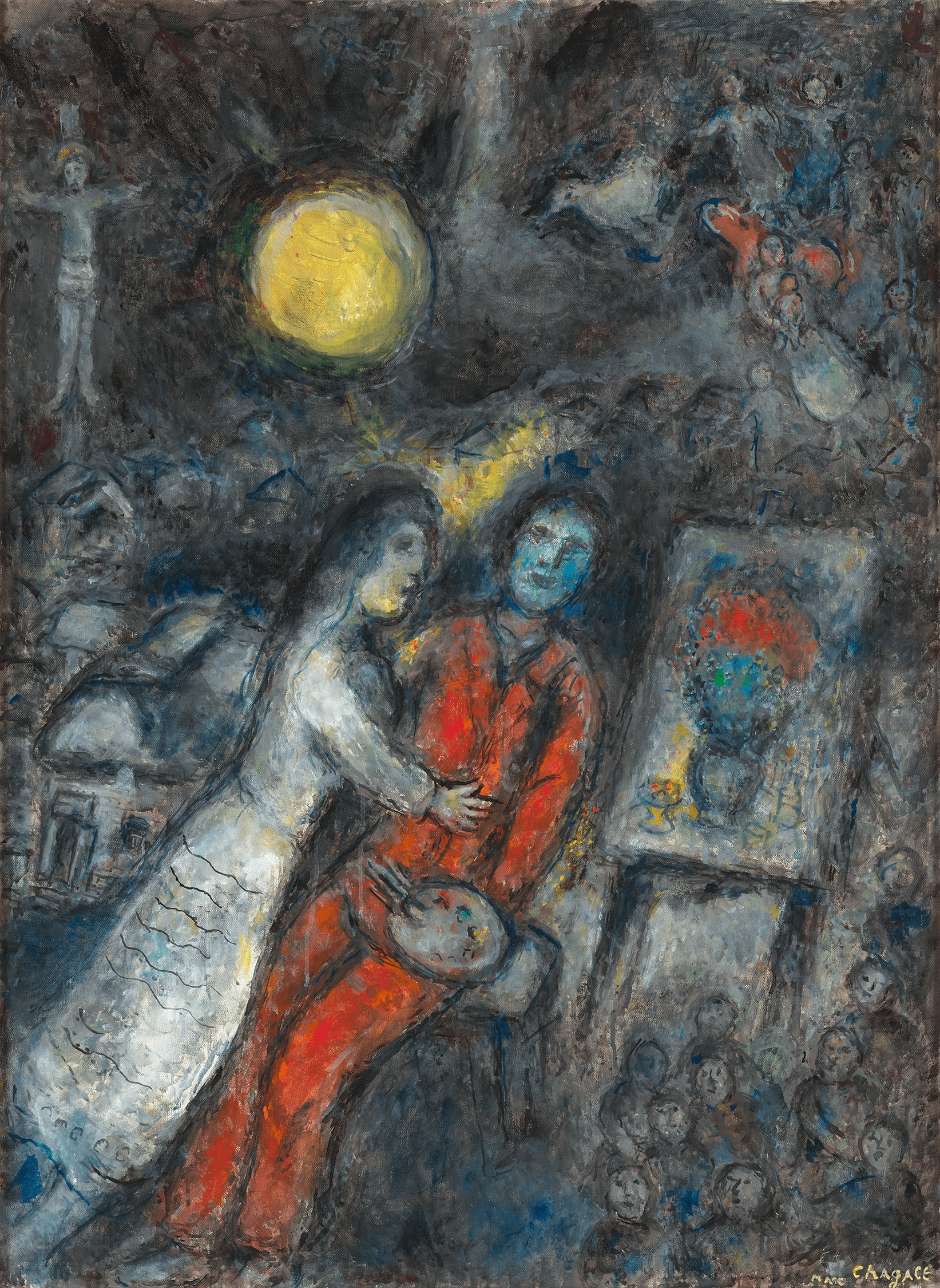 Couple in the Moonlight by Marc Chagall